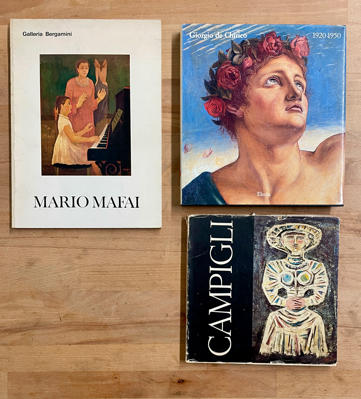 MASSIMO CAMPIGLI, GIORGIO DE CHIRICO E MARIO MAFAI - Lotto unico di 3 cataloghi