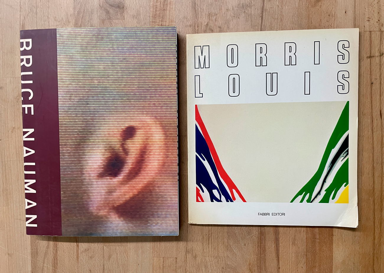 BRUCE NAUMAN E MORRIS LOUIS - Lotto unico di 2 cataloghi
