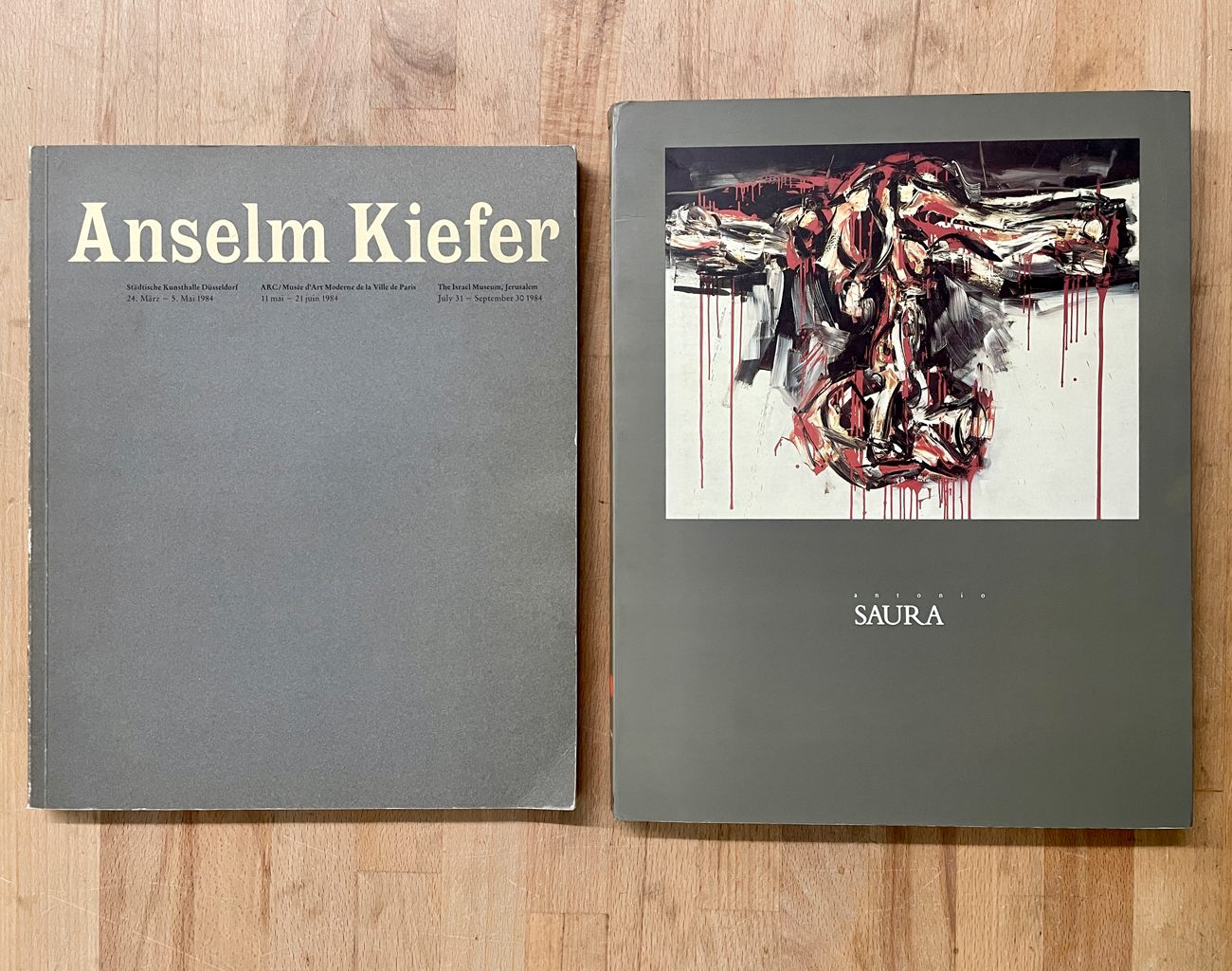 ANTONIO SAURA E ANSELM KIEFER - Lotto unico di 2 cataloghi