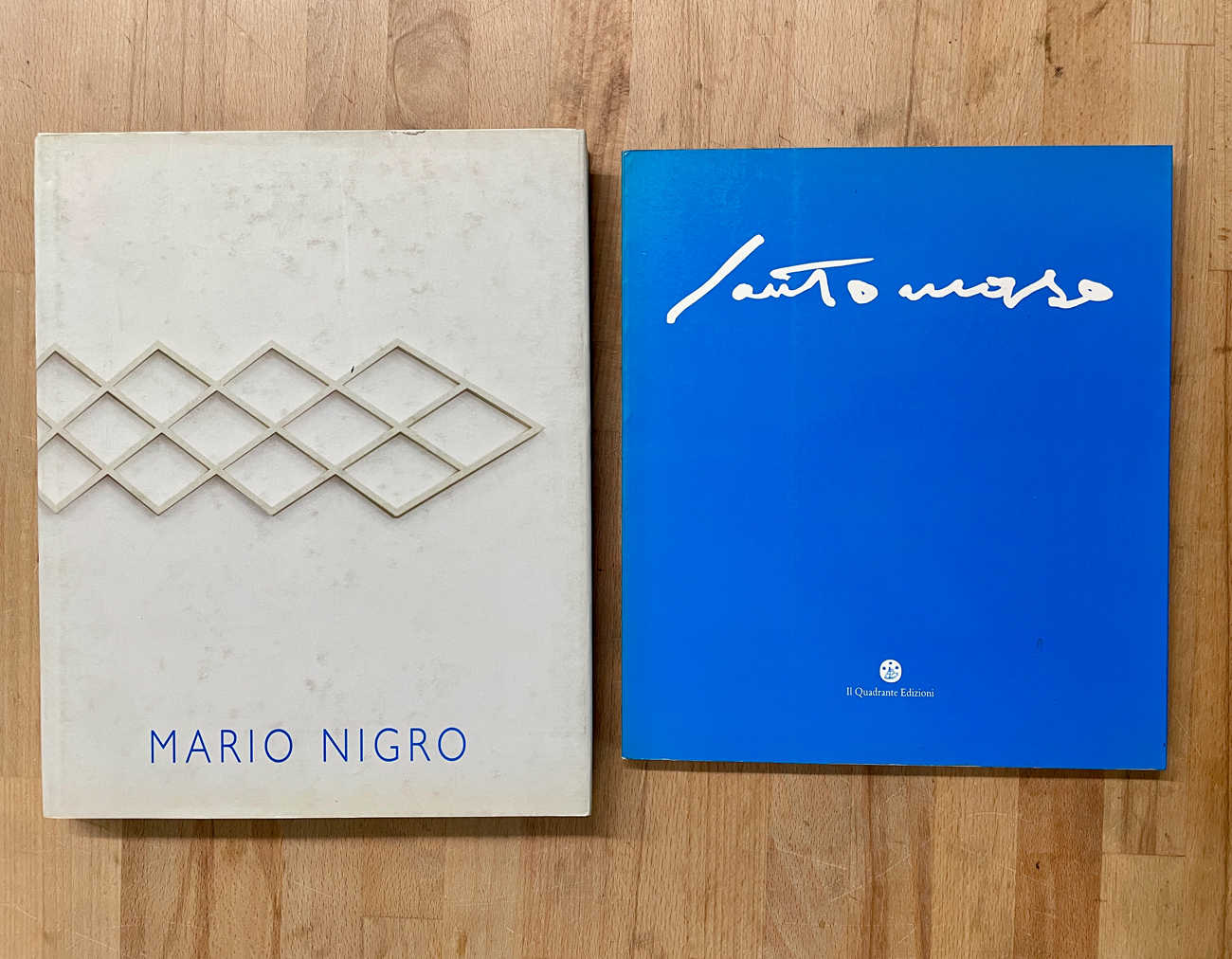 GIUSEPPE SANTOMASO E MARIO NIGRO - Lotto unico di 2 cataloghi