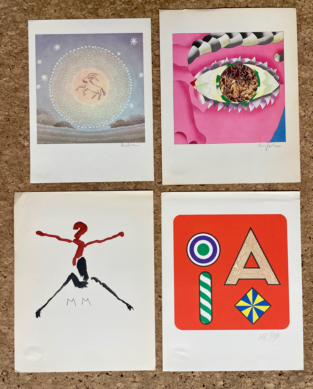 EDIZIONI BOLAFFIARTE (NESPOLO, DEL PEZZO, RABUZIN E MARINI) - Lotto unico di 4 fotolitografie