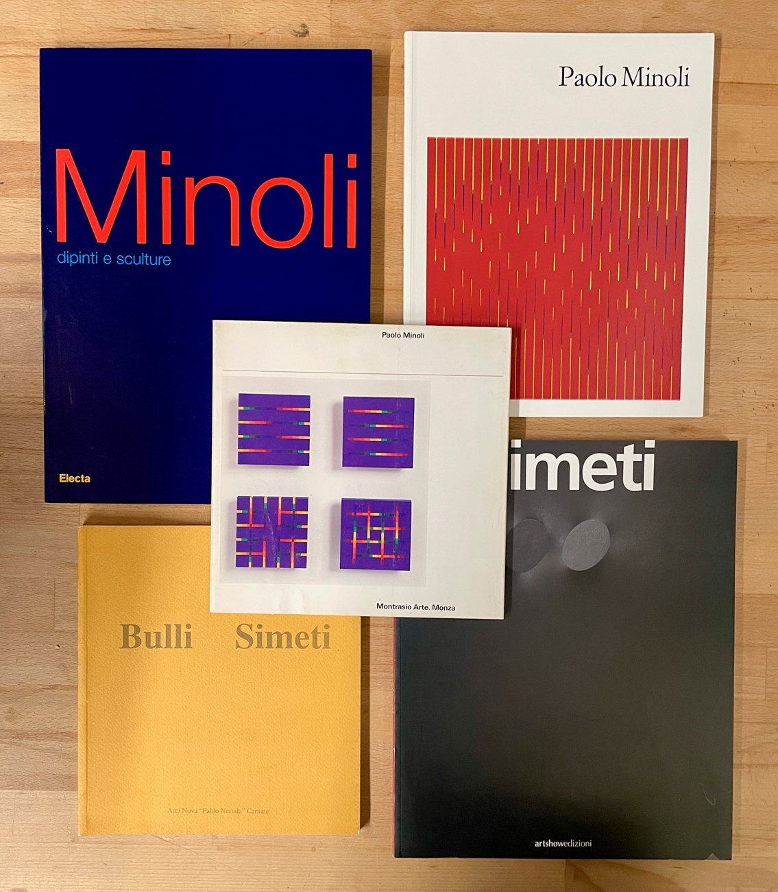 TURI SIMETI E PAOLO MINOLI - Lotto unico di 5 cataloghi