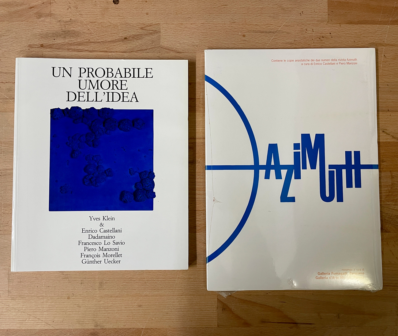 PIERO MANZONI E AZIMUTH - Lotto unico di 2 cataloghi