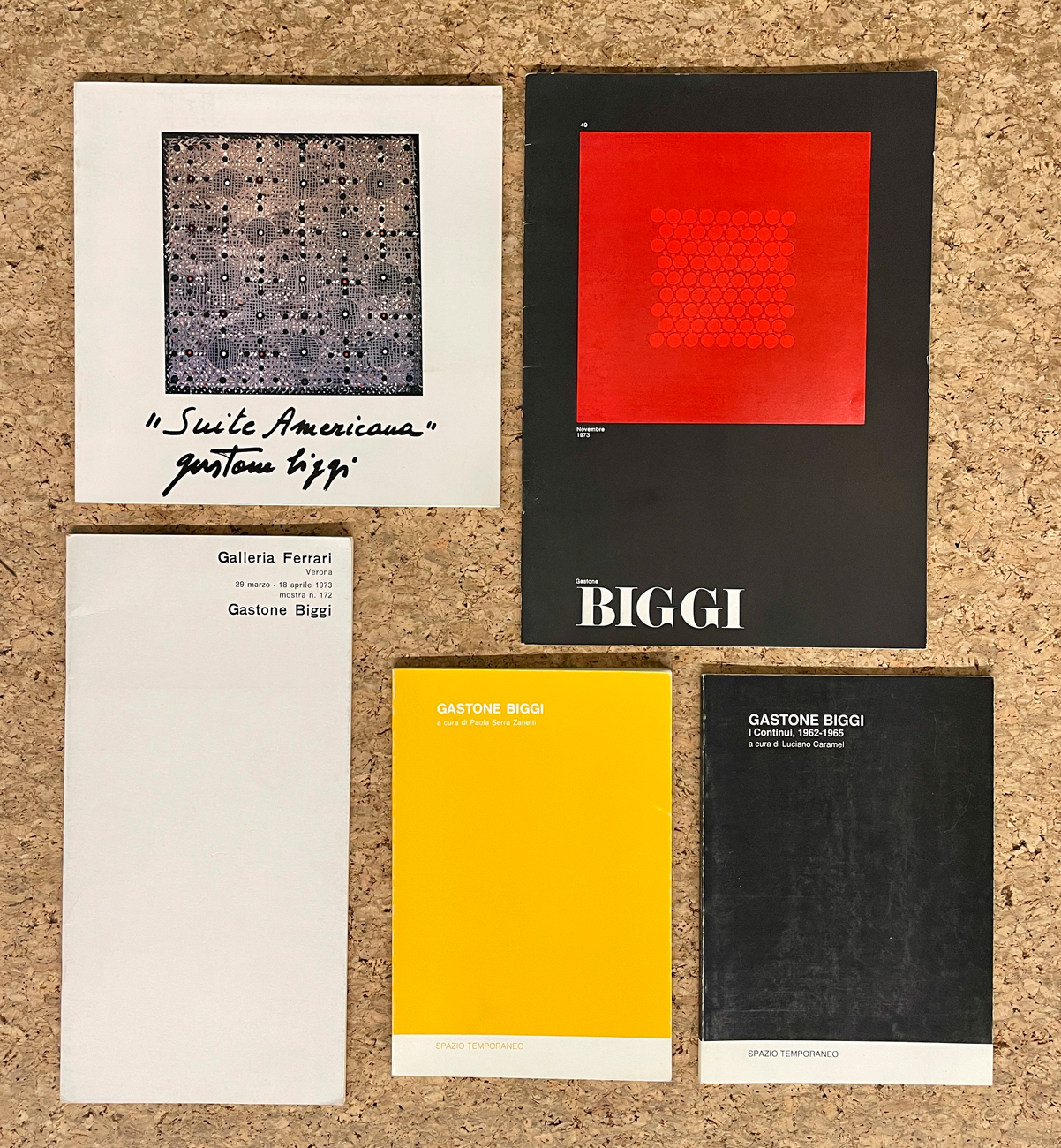 GASTONE BIGGI (1925-2014) - Lotto unico di 5 cataloghi