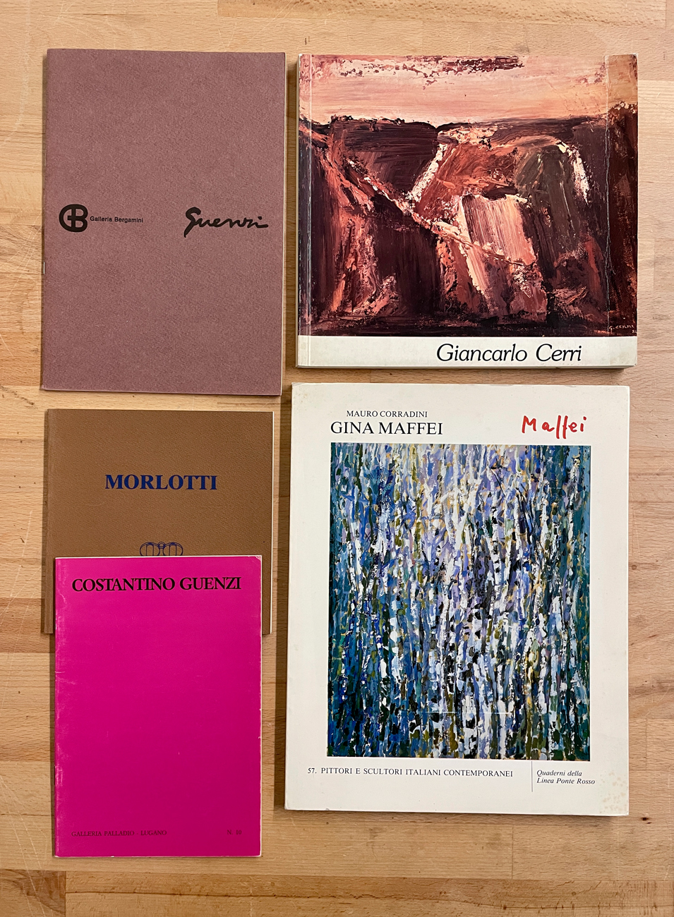PITTURA INFORMALE ITALIANA - Lotto unico di 5 cataloghi