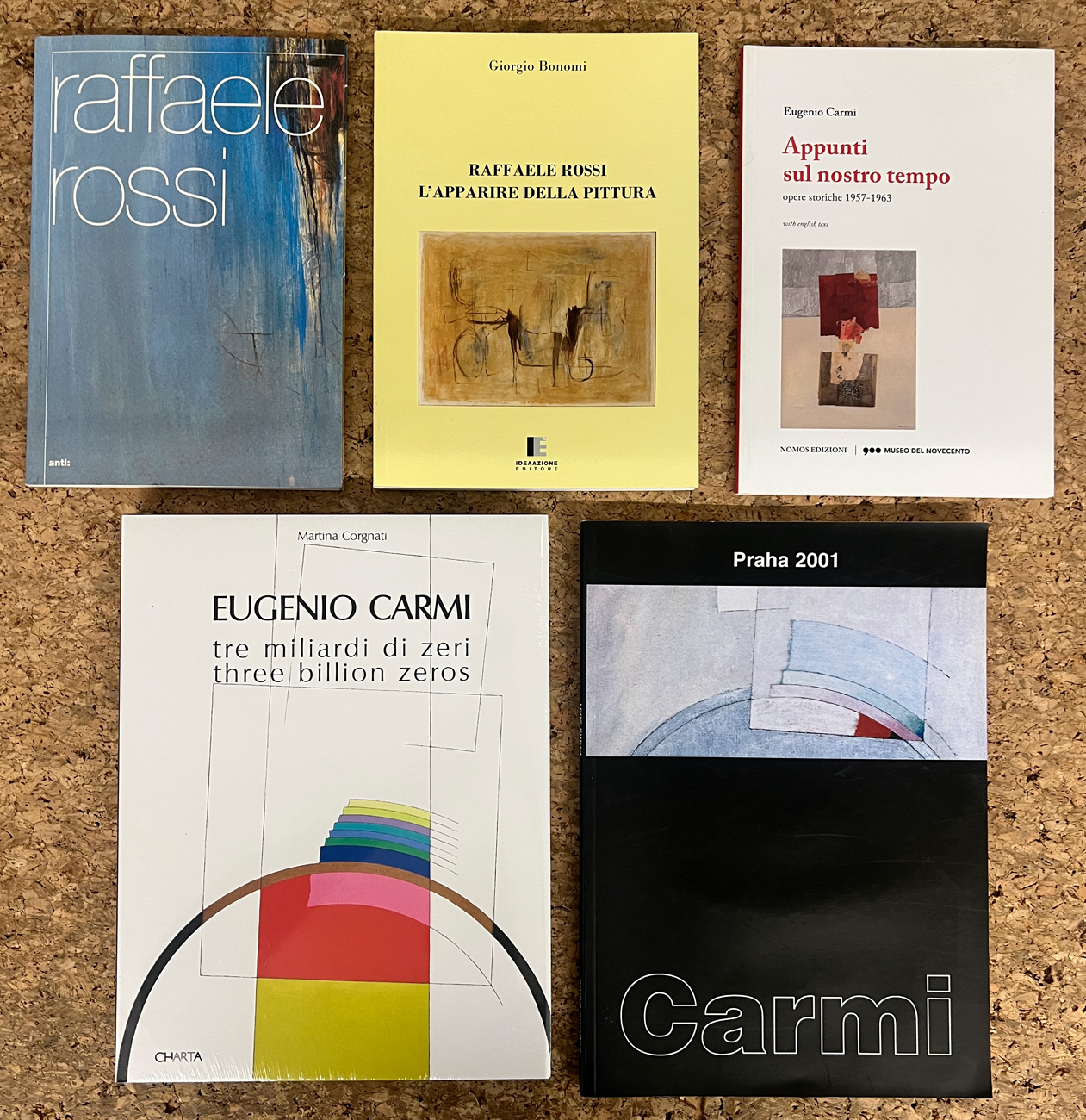 EUGENIO CARMI E RAFFAELE ROSSI - Lotto unico di 5 cataloghi