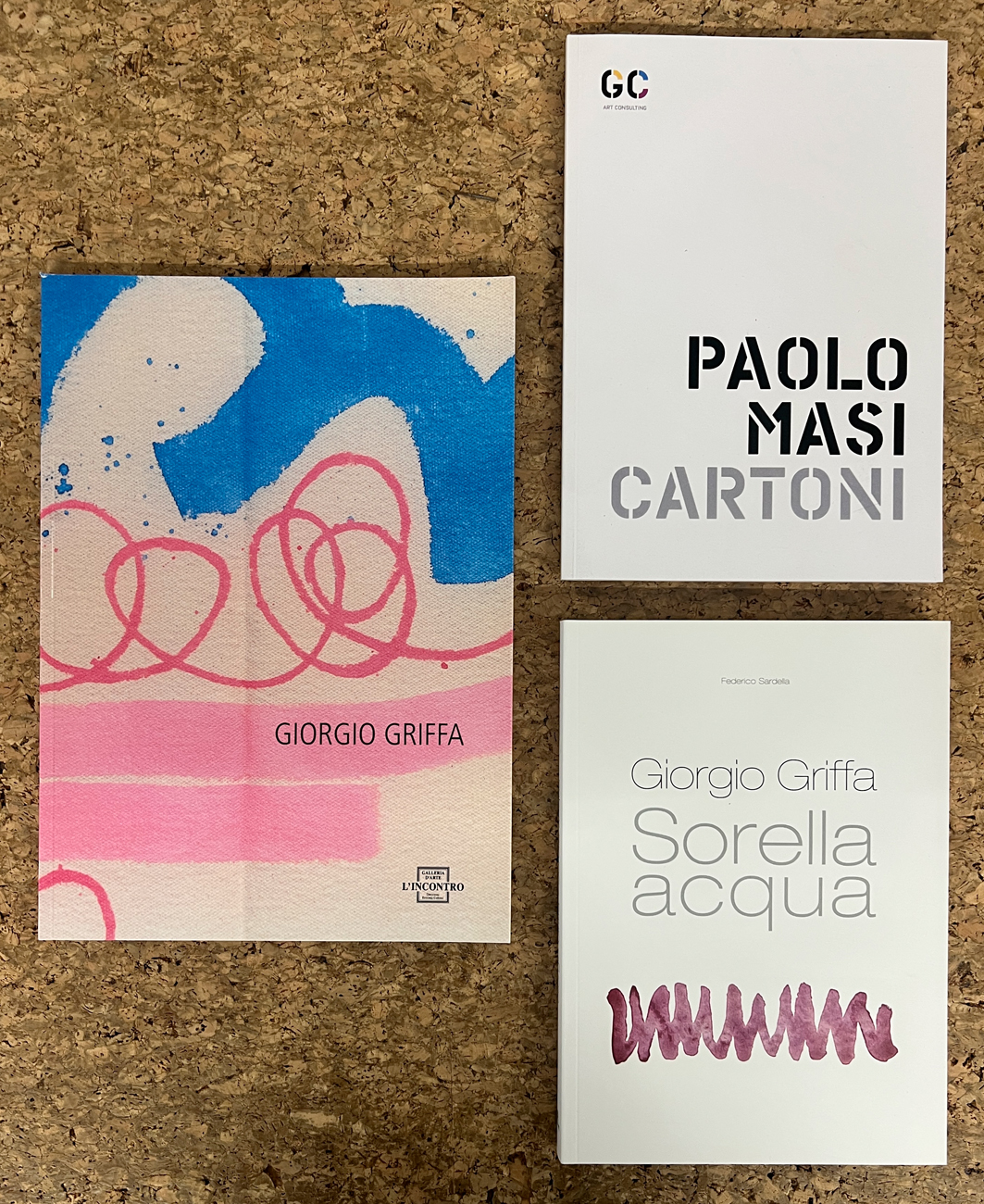 GIORGIO GRIFFA E PAOLO MASI - Lotto unico di 3 cataloghi