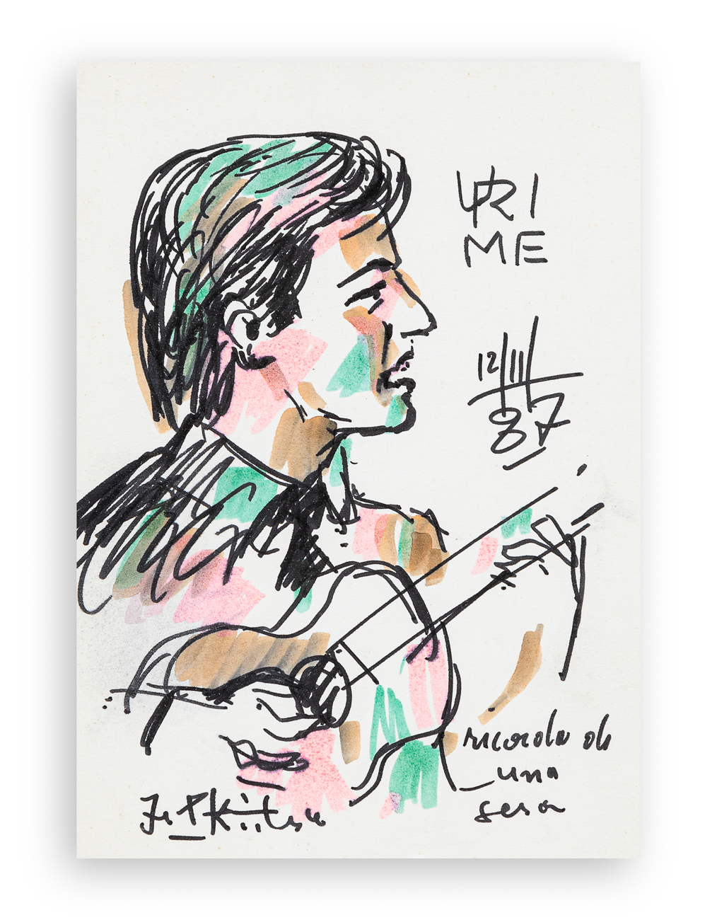 IBRAHIM KODRA (1918-2006) - Ricordi di una sera, 1987