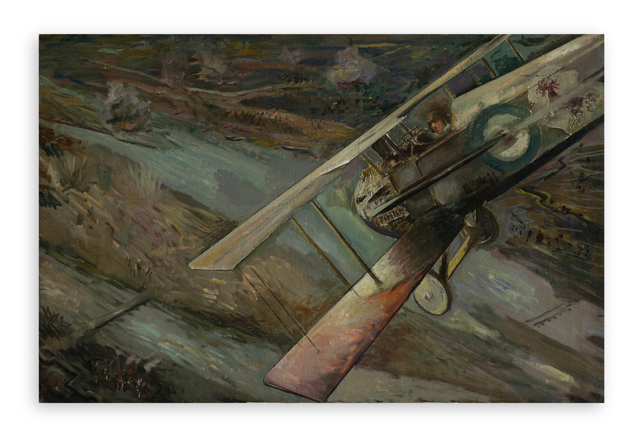 TATO (GUGLIELMO SANSONI) (1890-1974) - Senza Titolo (Omaggio a Francesco Baracca in volo), anni '30