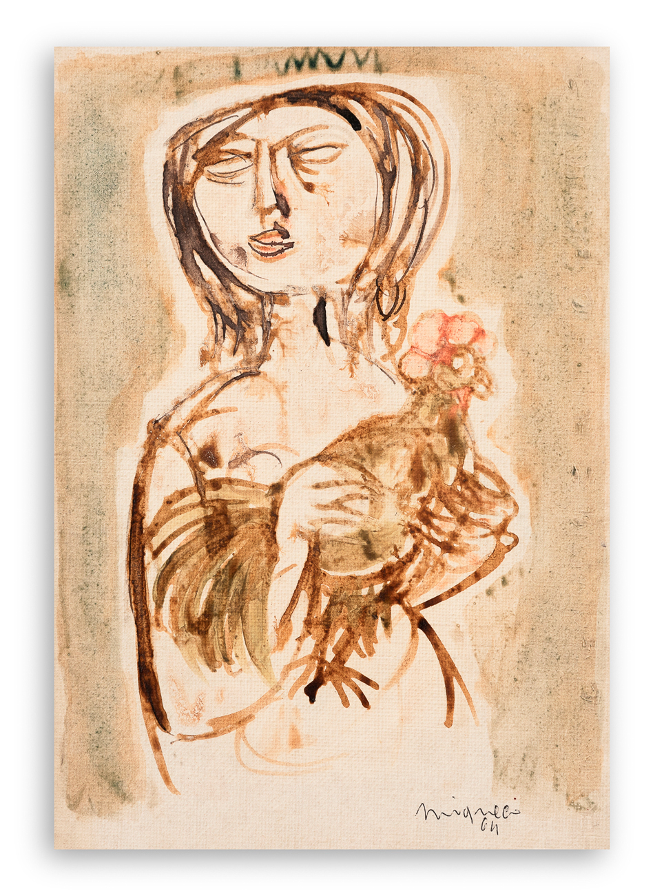 GIUSEPPE MIGNECO (1908-1997) - Senza Titolo, 1964