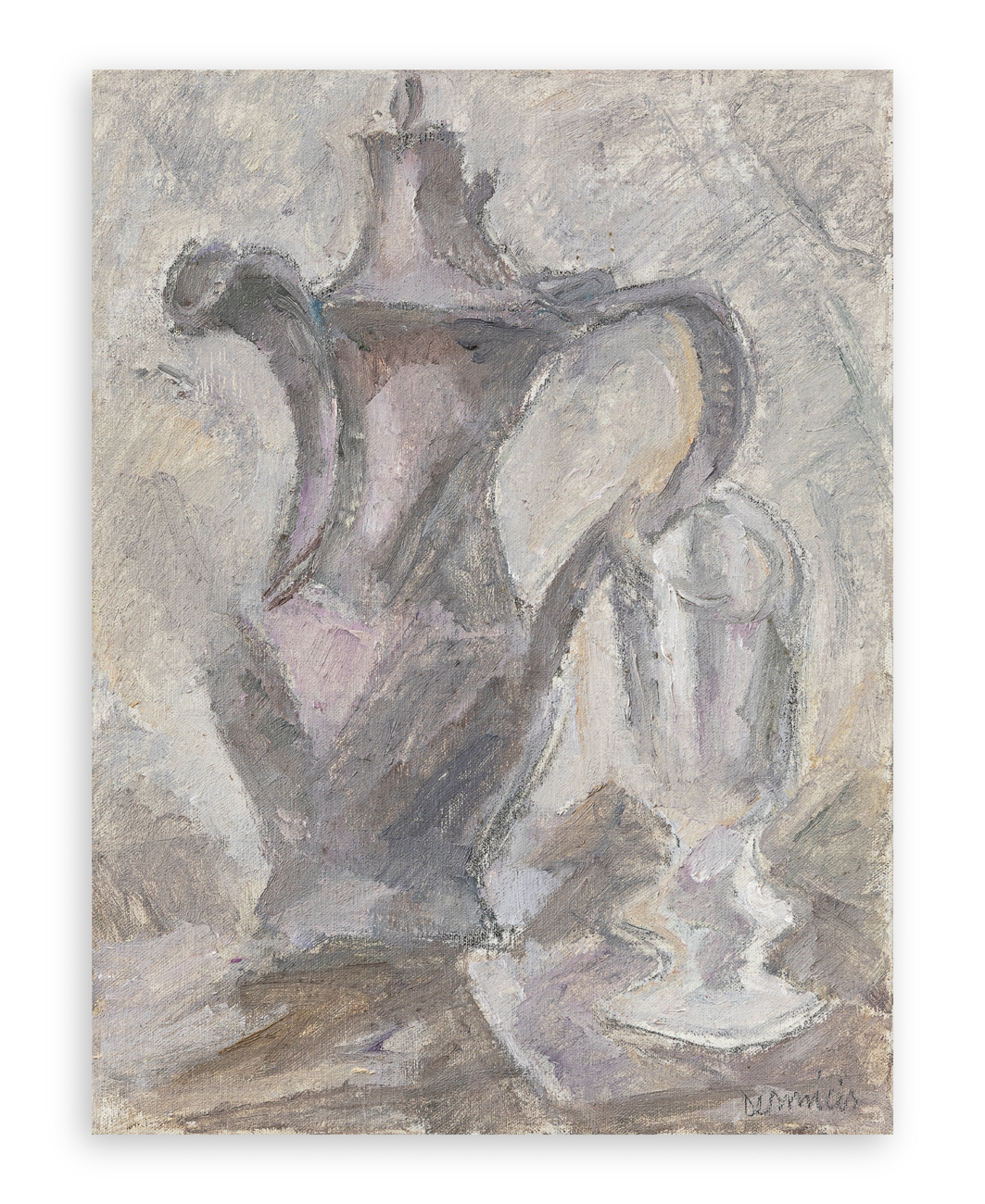 CRISTOFORO DE AMICIS (1902-1987) - N. morta col bricco, 1979