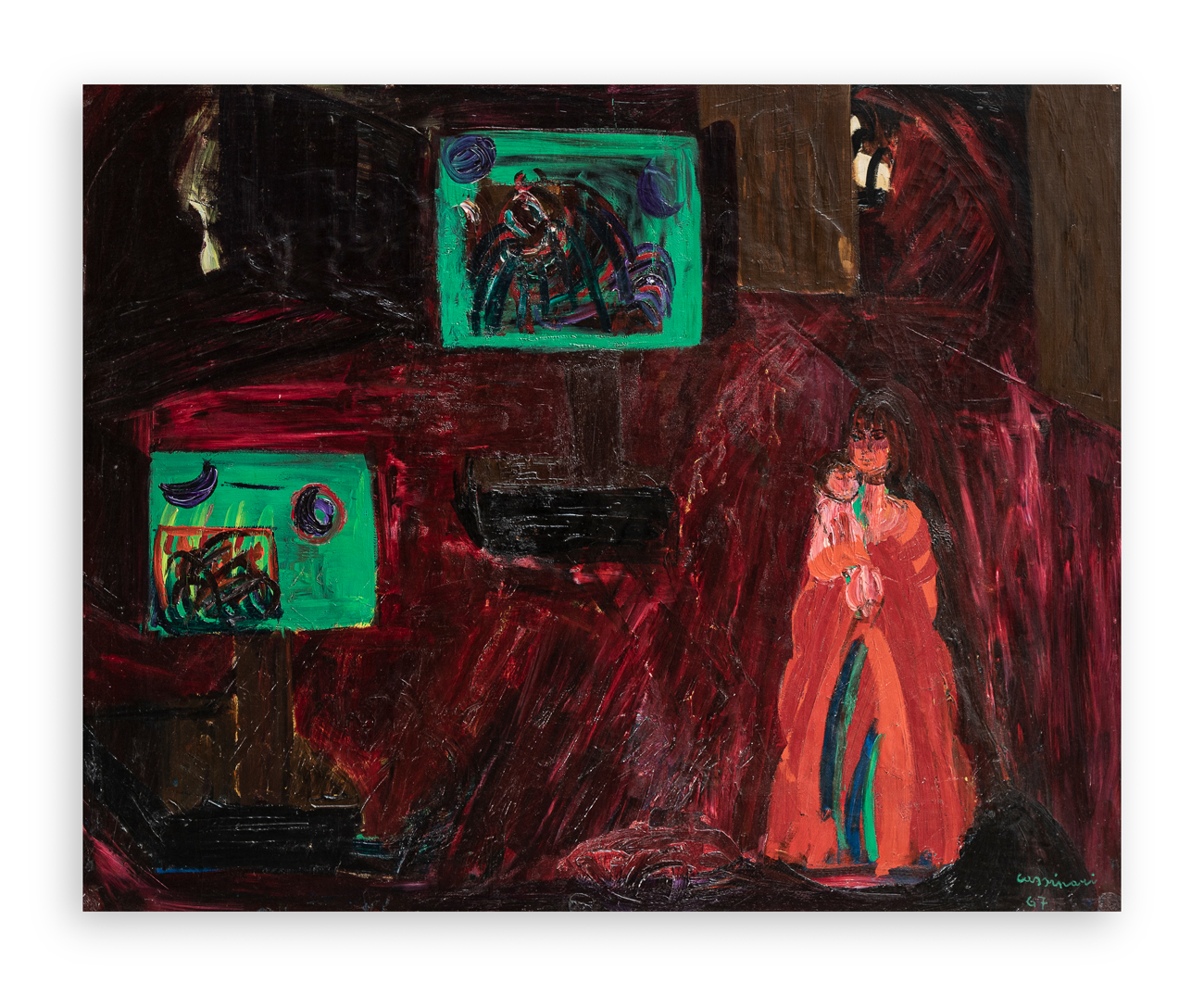 BRUNO CASSINARI (1912-1992) - Apparizione, 1967