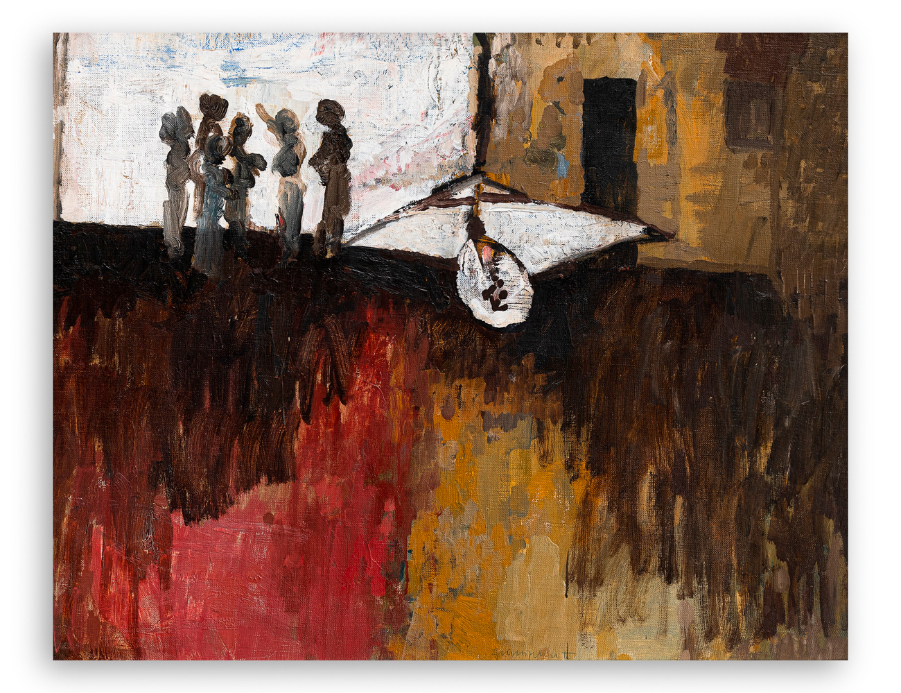 ALBERTO GIANQUINTO (1929-2003) - Interno a Lipari, 1959