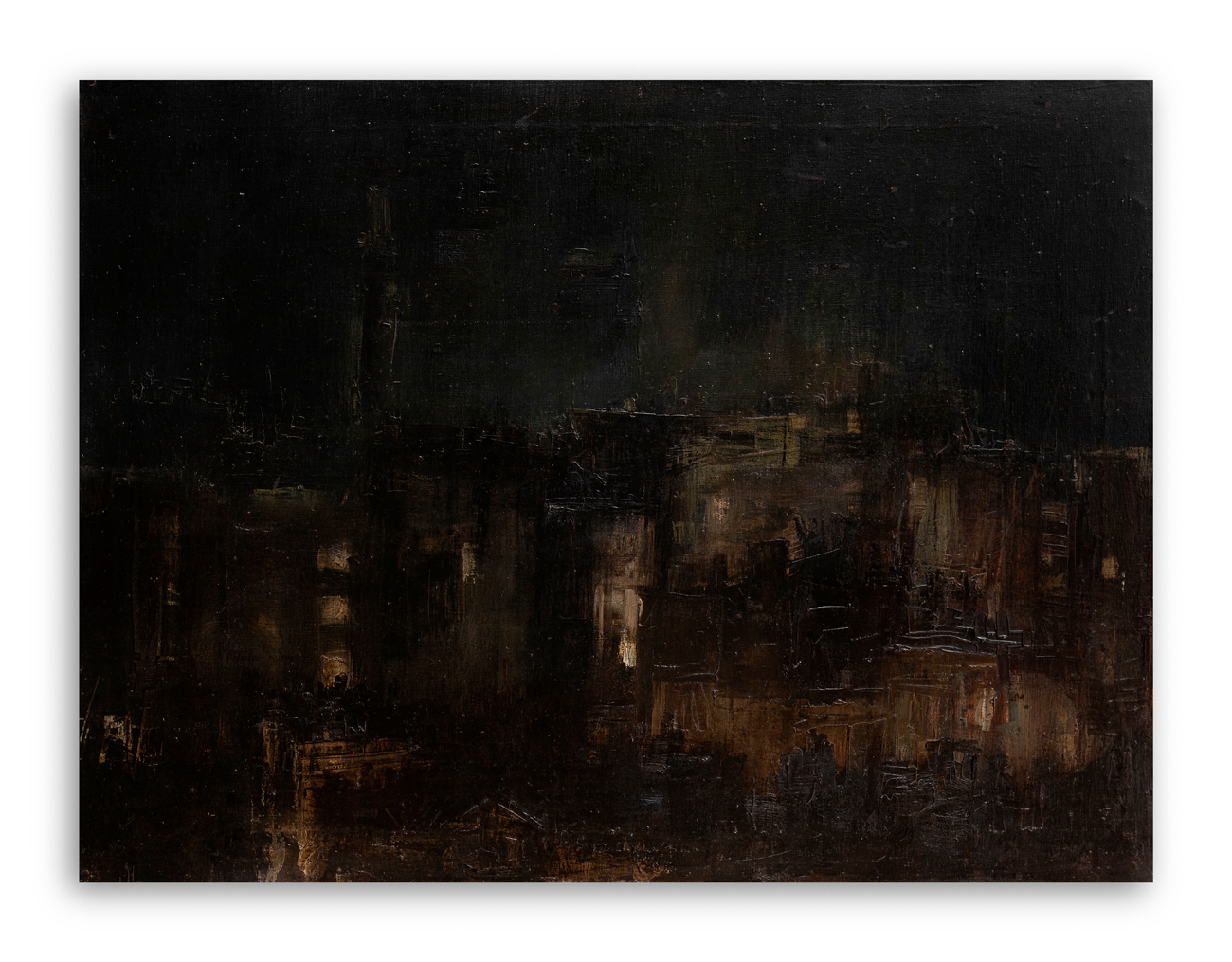 GIANCARLO CAZZANIGA (1930-2013) - Città di notte, 1958