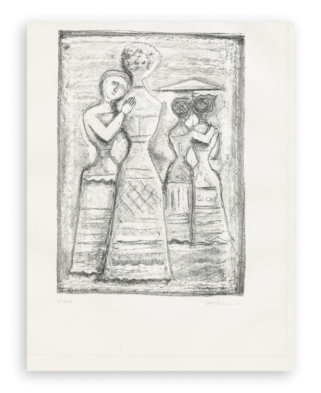 MASSIMO CAMPIGLI (1895-1971) - Gelosia, 1944