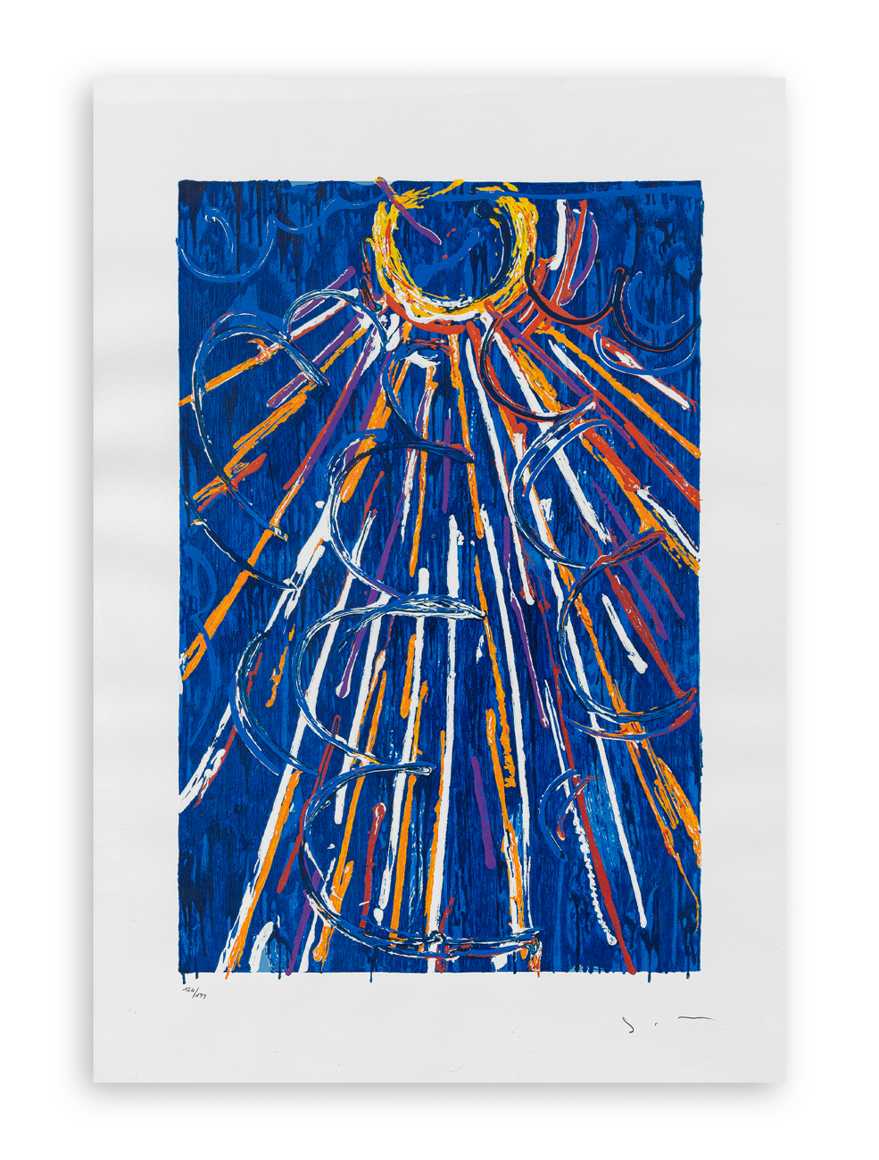 MARIO SCHIFANO (1934-1998) - Nella vetrata blu, 1997