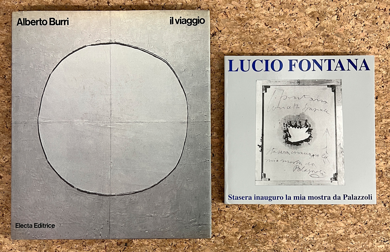 LUCIO FONTANA E ALBERTO BURRI - Lotto unico di 2 cataloghi