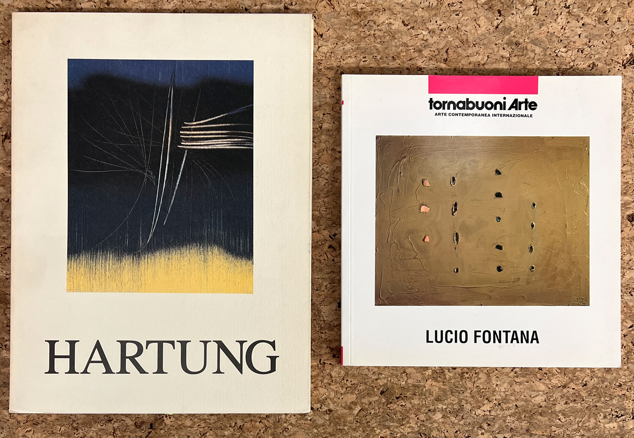 LUCIO FONTANA E HANS HARTUNG - Lotto unico di 2 cataloghi: