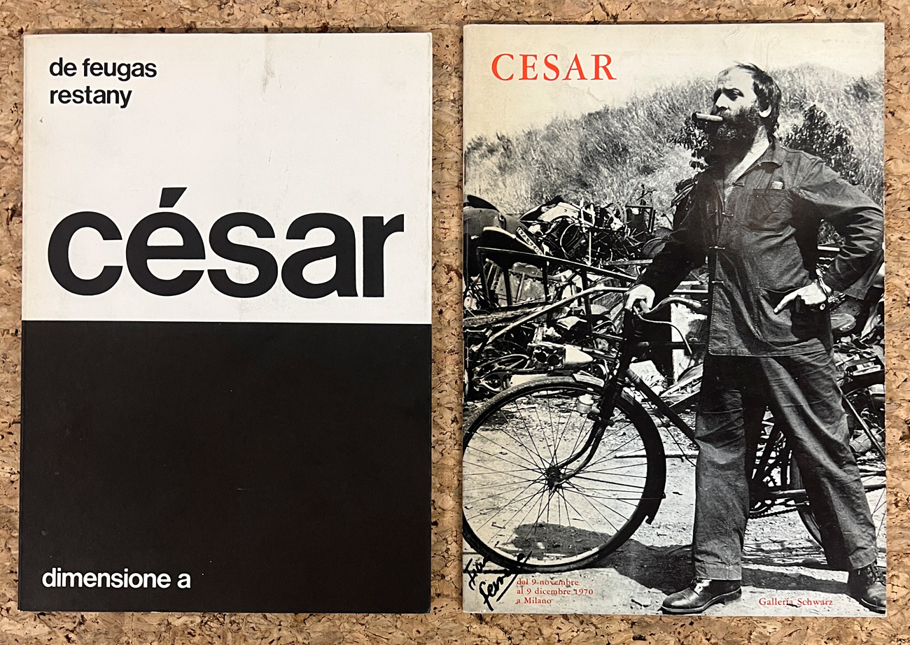 CÉSAR BALDACCINI - Lotto unico di 2 rari cataloghi