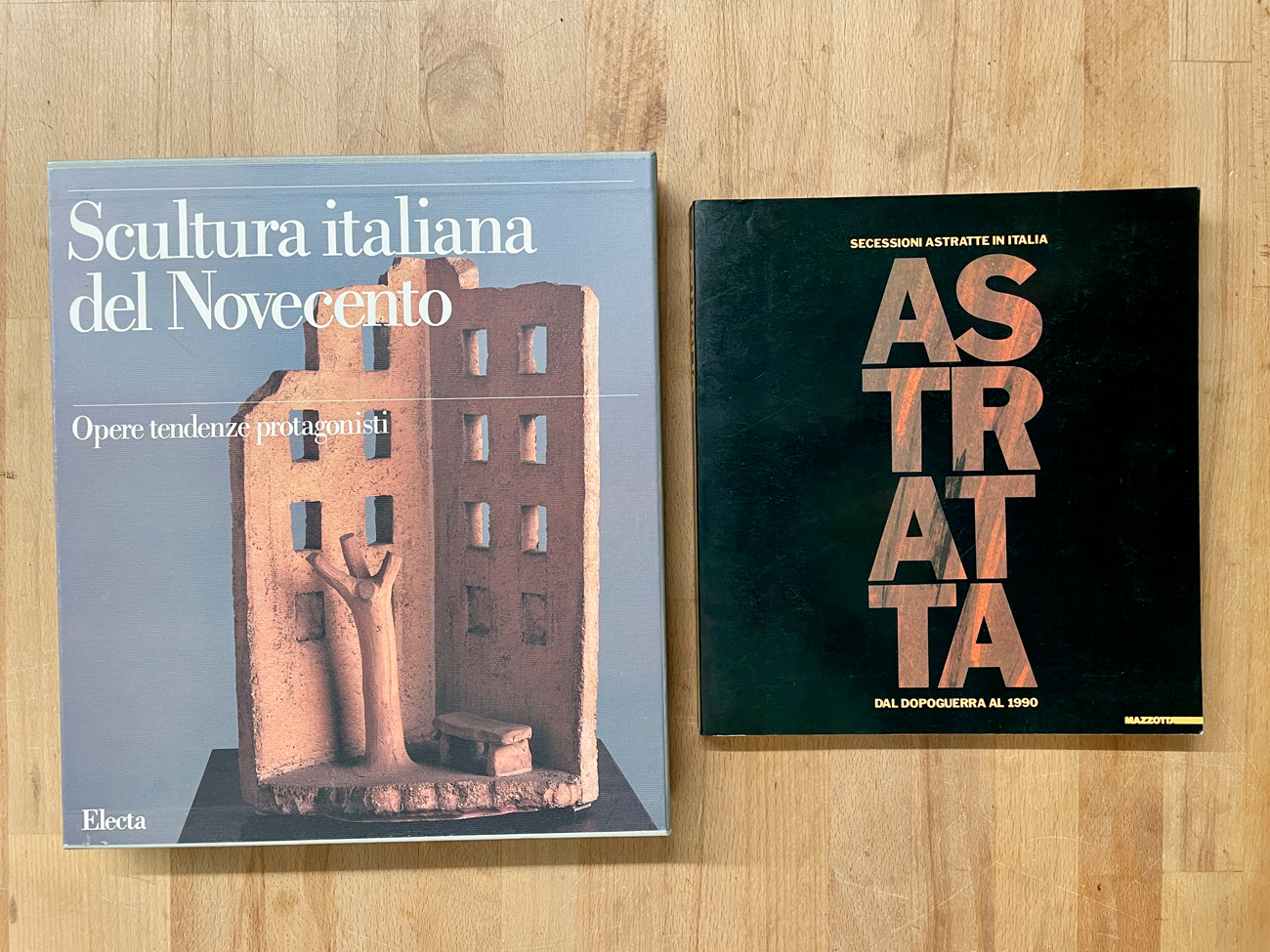 SCULTURA E ARTE STRATTA - Lotto unico di 2 cataloghi