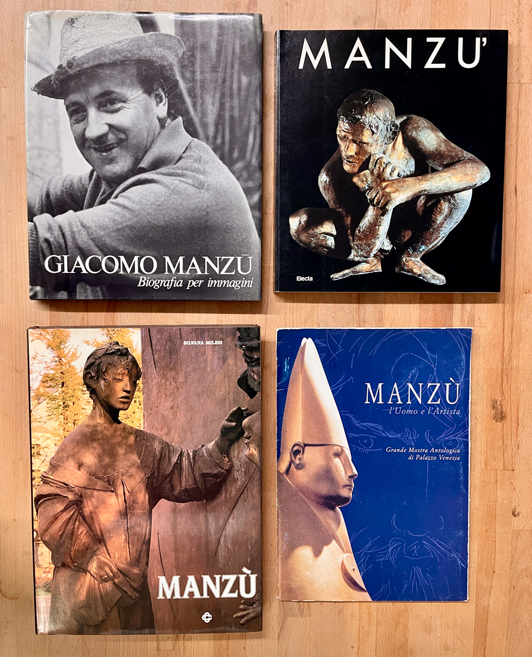 GIACOMO MANZÙ - Lotto unico di 3 cataloghi