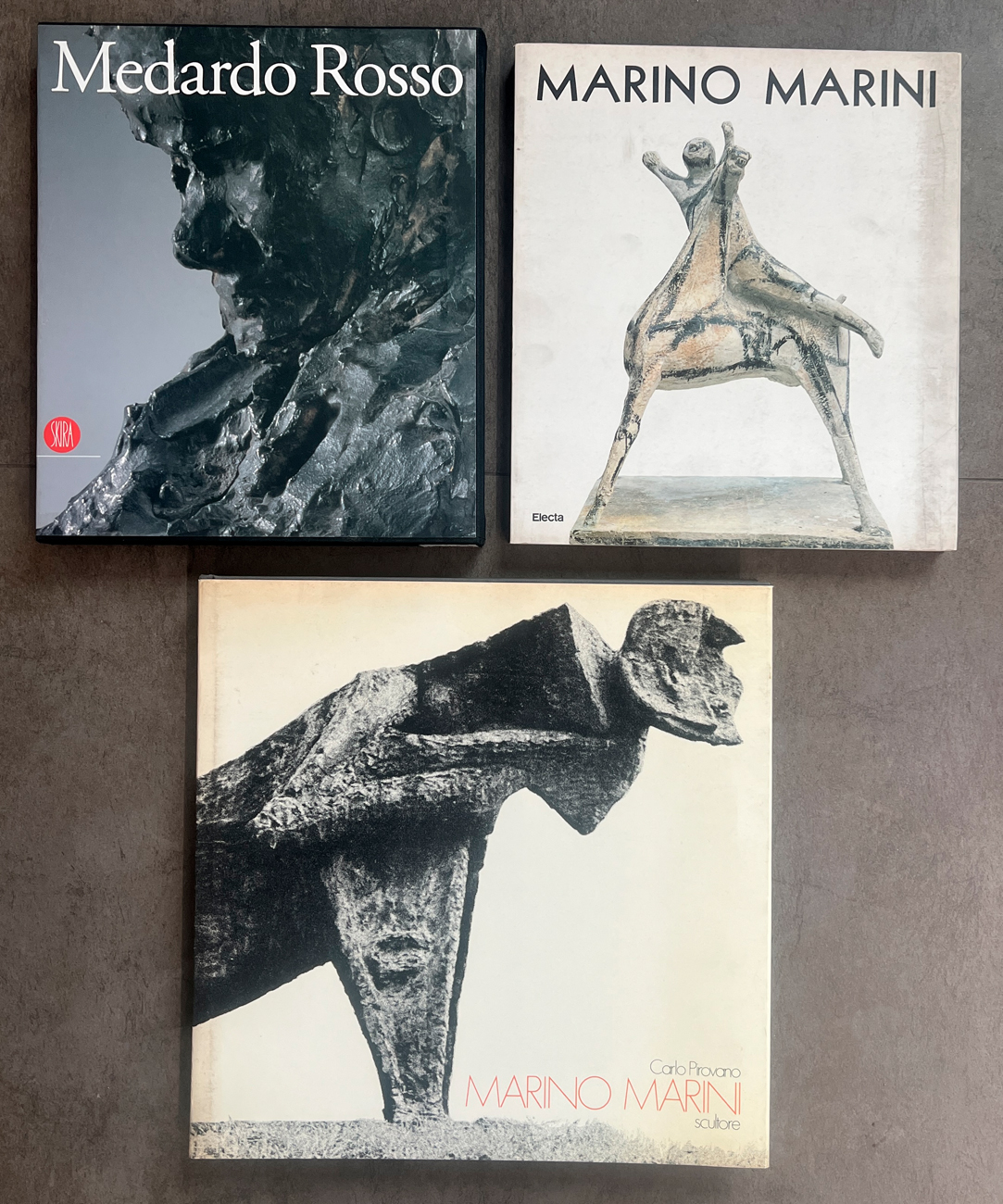 MEDARDO ROSSO E MARINO MARINI - Lotto unico di 3 cataloghi