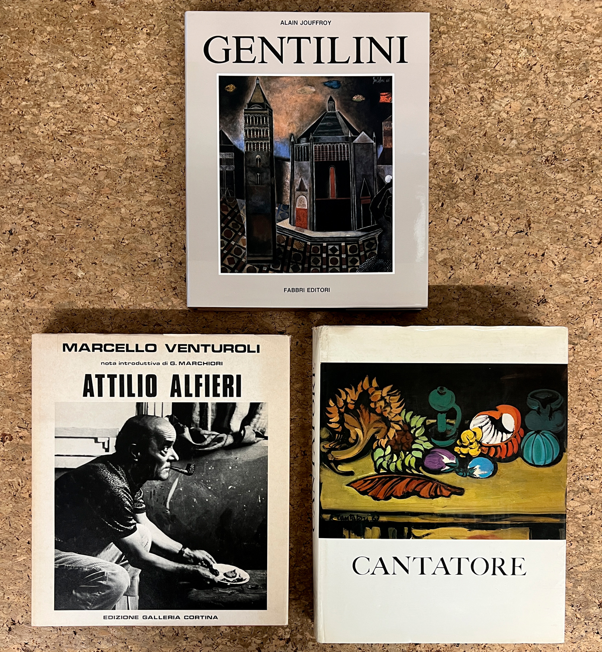 DOMENICO CANTATORE, ATTILIO ALFIERI E FRANCO GENTILINI - Lotto unico di 3 cataloghi