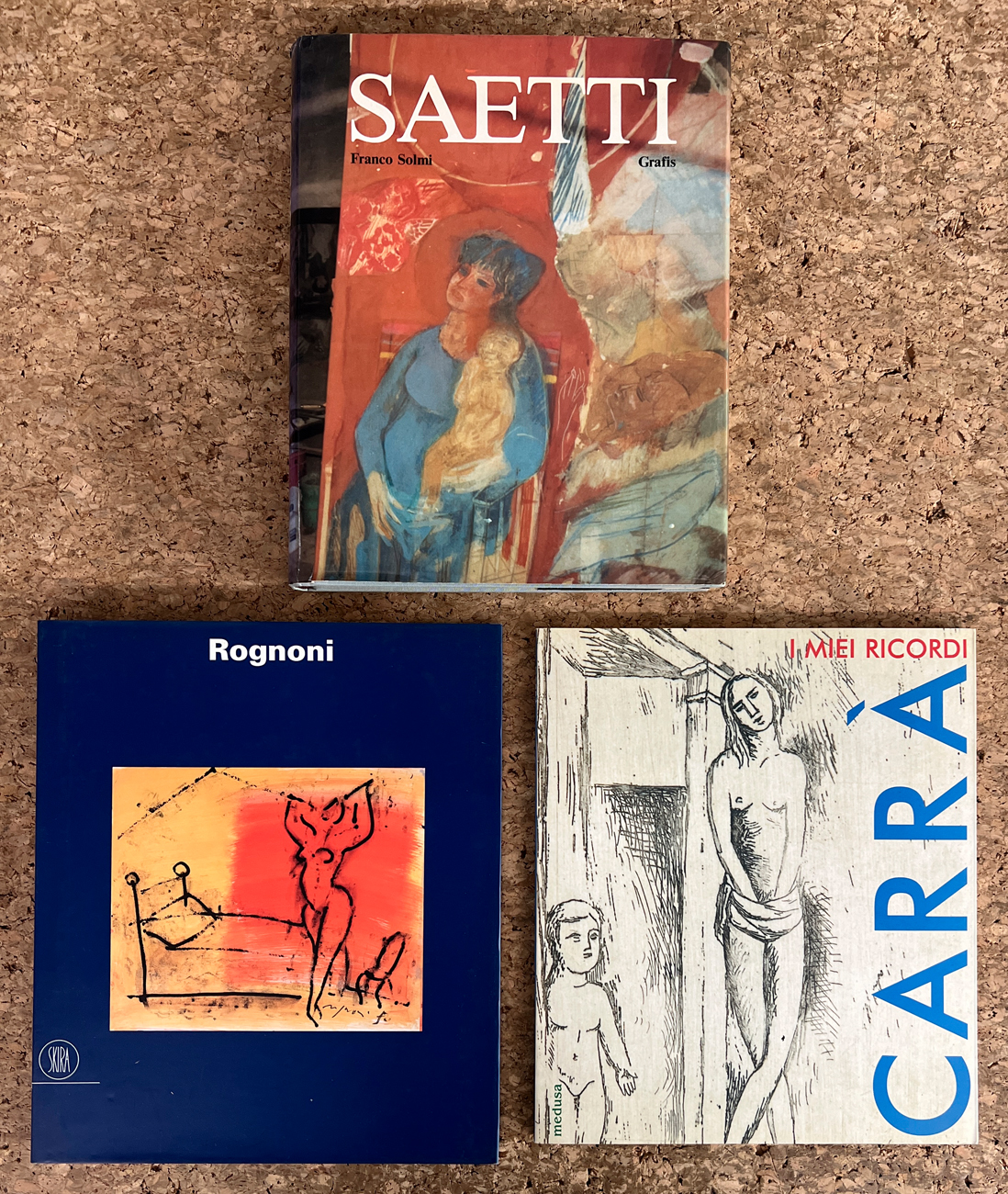 CARLO CARRÀ, BRUNO SAETTI E FRANCO ROGNONI - Lotto unico di 3 cataloghi