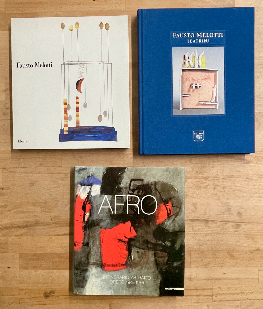 FAUSTO MELOTTI E AFRO - Lotto unico di 3 cataloghi
