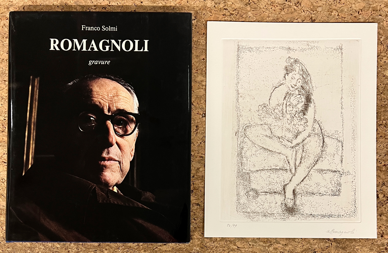 CATALOGHI CON OPERE ALL'INTERNO (GIOVANNI ROMAGNOLI) - Romagnoli gravure, 1977