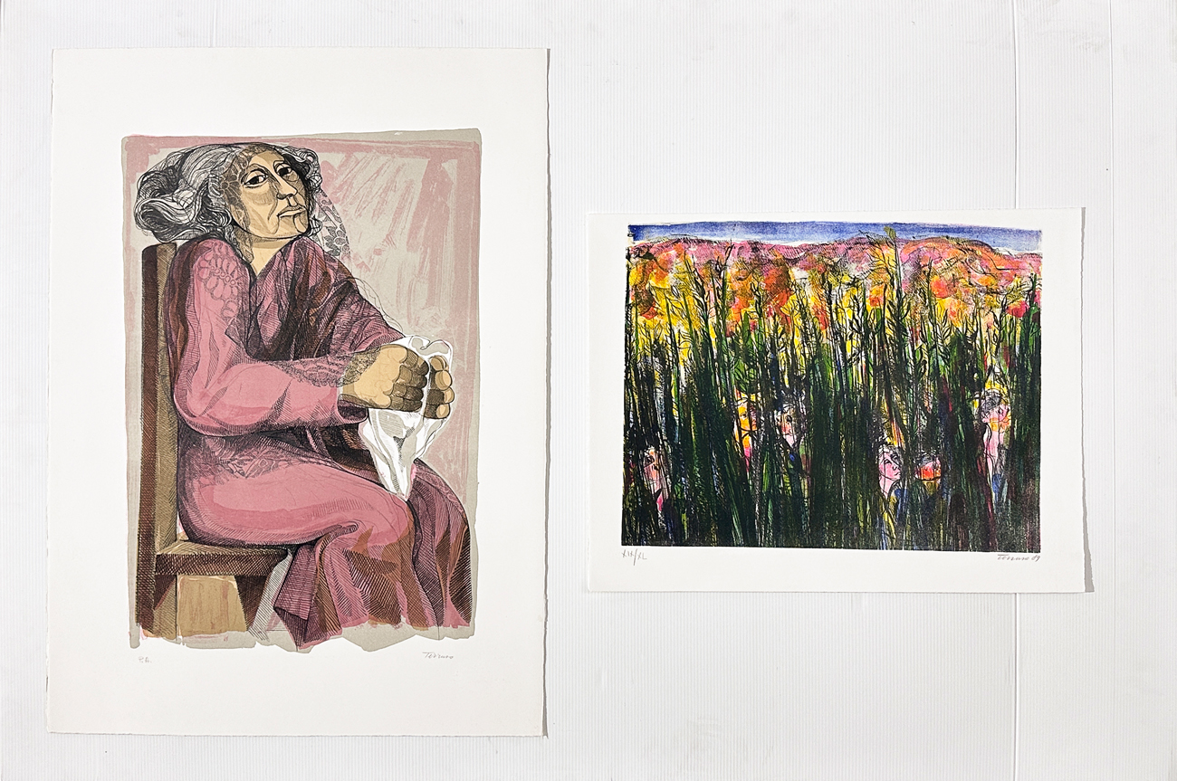 SAVERIO TERRUSO (1939-2003) - Lotto unico composto da 2 opere: