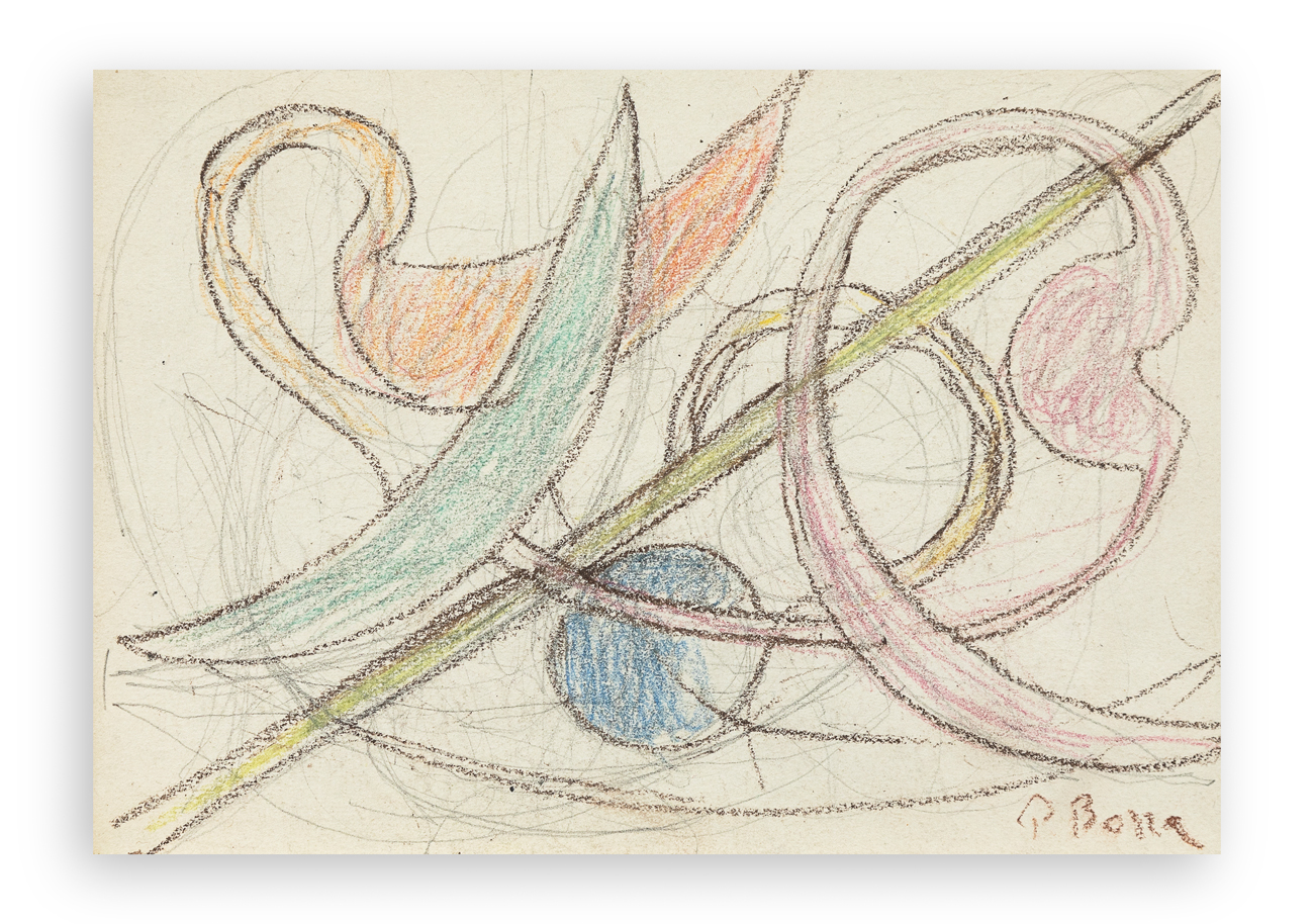 POMPEO BORRA (1898-1973) - Composizione astratta, 1951