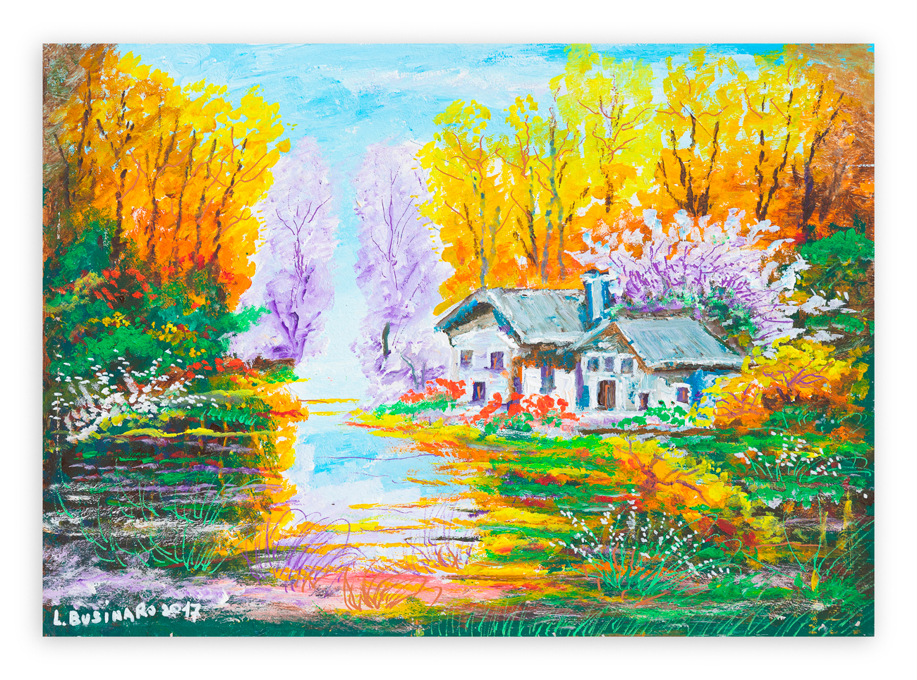 BUSINARO LEONARDO (1965) - Autunno in valle, 2017