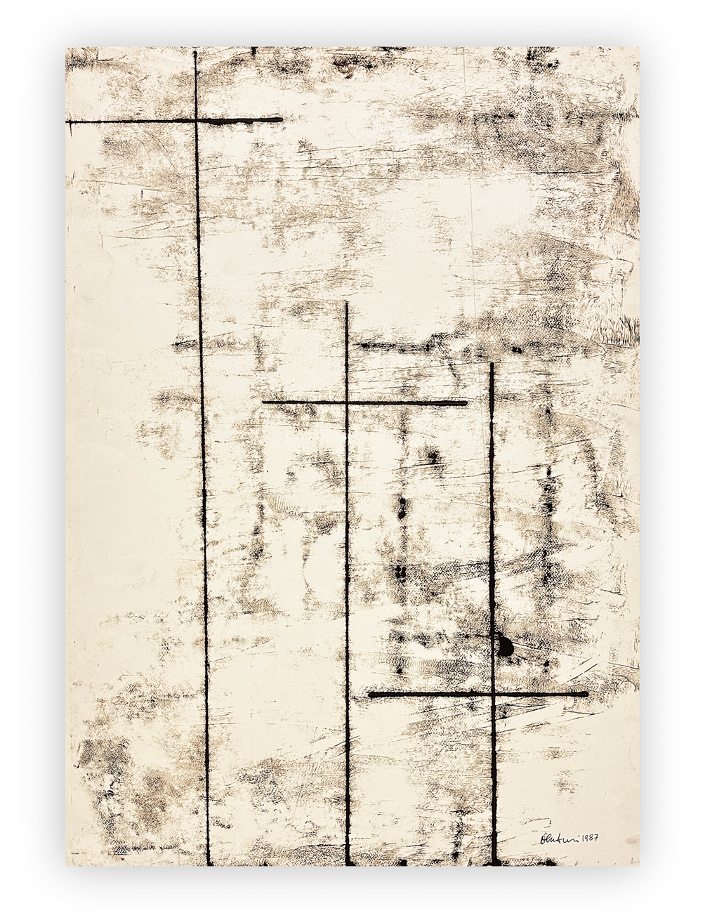 VENTURINO VENTURI (1918-2002) - Senza Titolo, 1987