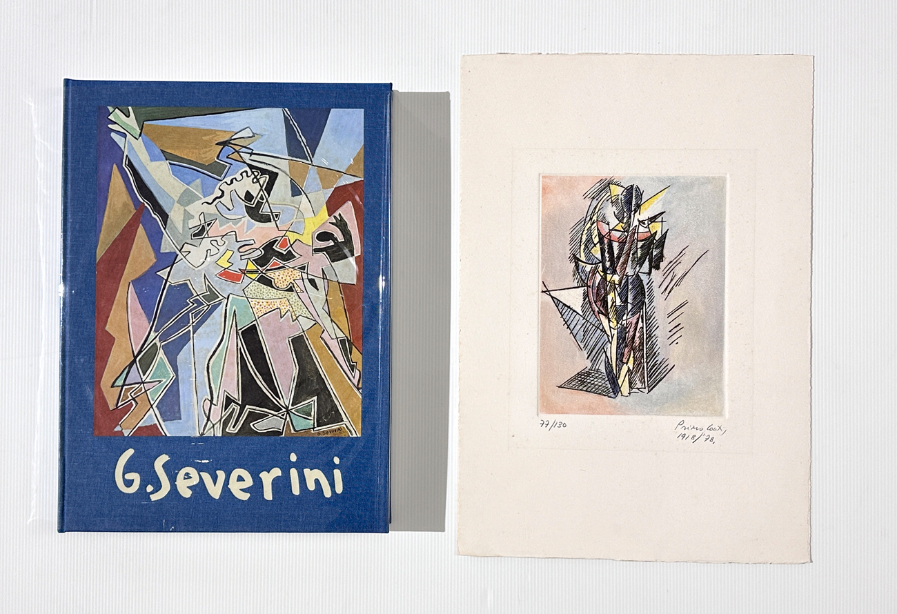 PRIMO CONTI (1900-1988) - Donna di schiena (Omaggio a Severini), 1978