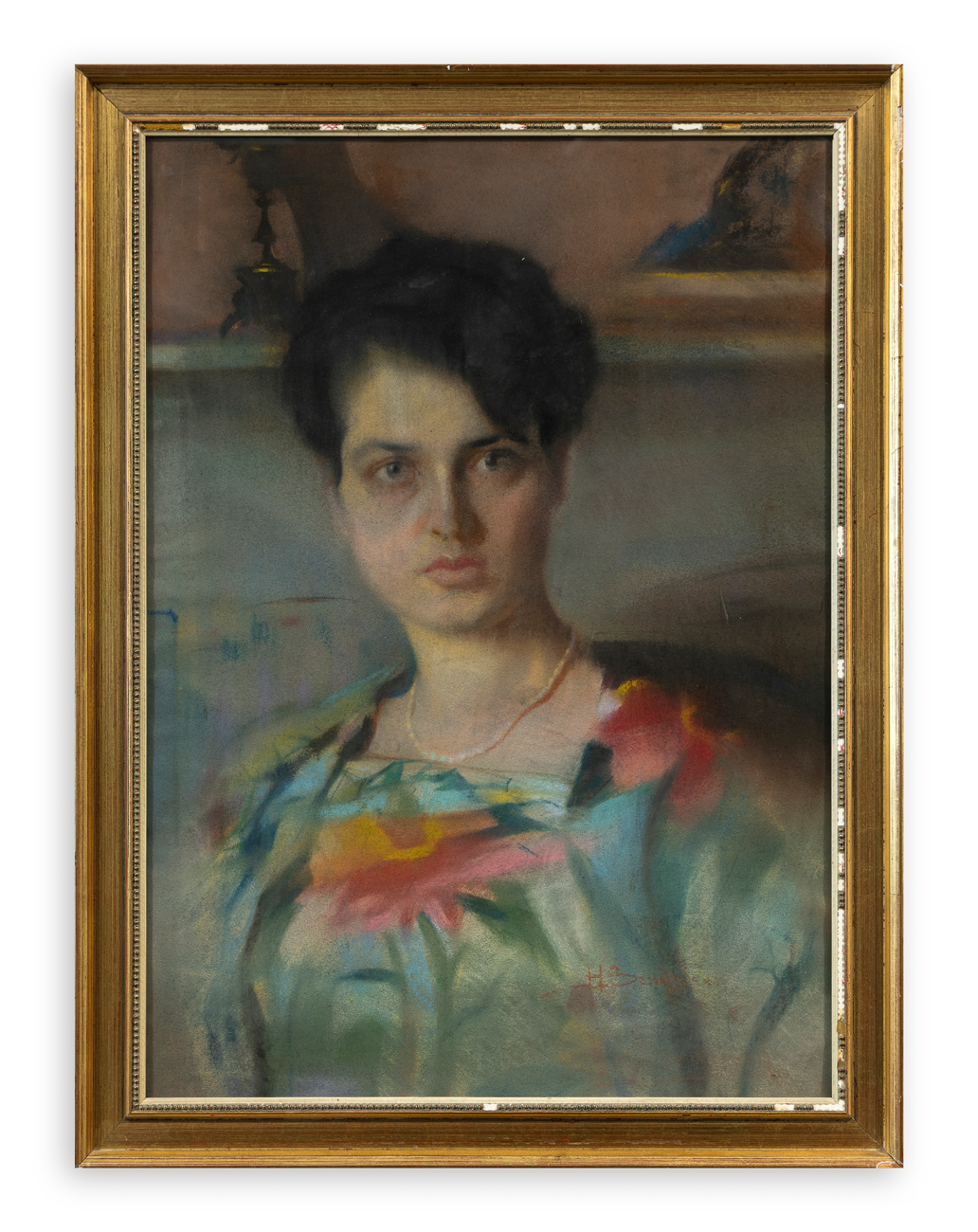 AUTORE INDECIFRATO - Senza Titolo (Ritratto femminile)