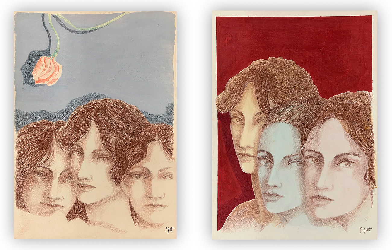 PAOLA GROTT (1951-2022) - Lotto unico di 2 opere