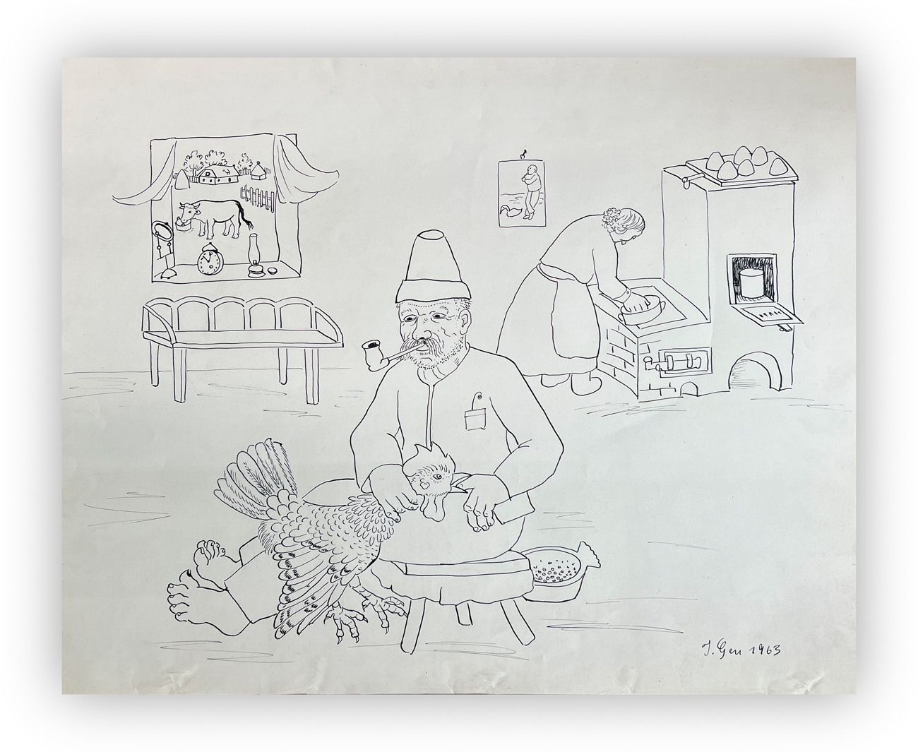 IVAN GENERALIC (1914-1992) - Senza Titolo, 1963