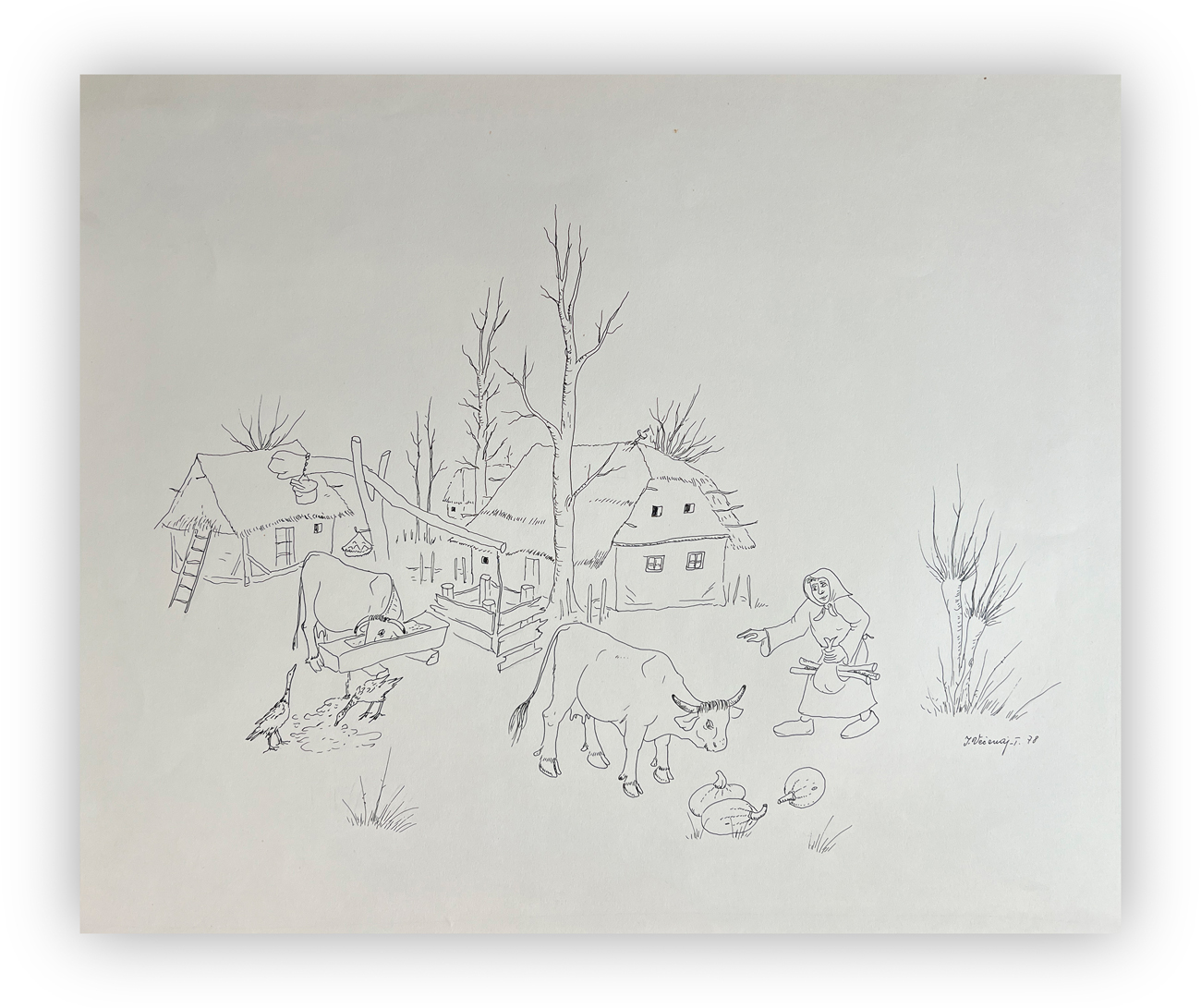 YVAN VECENAJ (1920-2013) - Senza Titolo, 1978