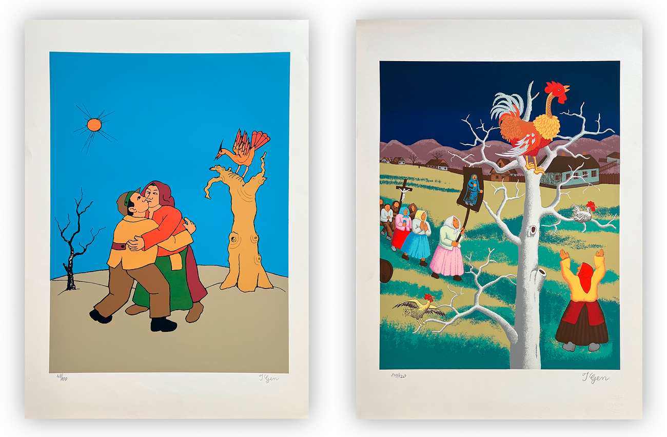 IVAN GENERALIC (1914-1992) - Lotto unico di 2 litografie