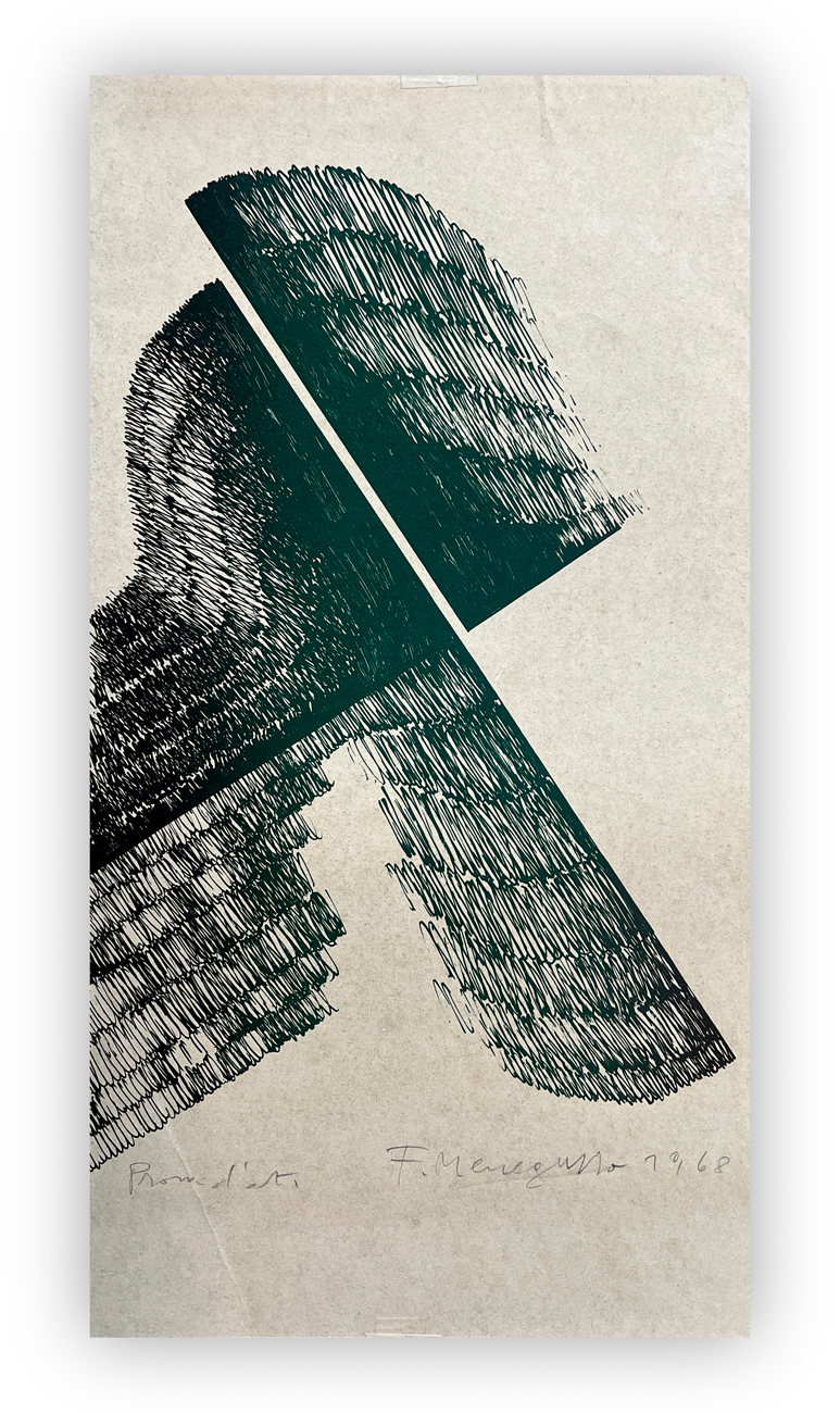 FRANCO MENEGUZZO (1924-2008) - Senza Titolo, 1968