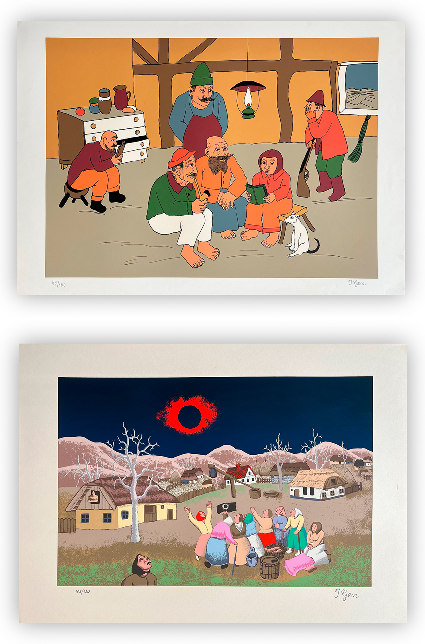 IVAN GENERALIC (1914-1992) - Lotto unico di 2 litografie