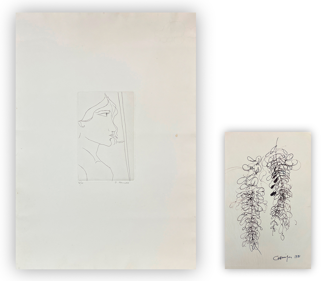 AUTORI VARI (GIANCARLO CAZZANIGA E FERNANDO FARULLI) - Lotto unico di 2 opere