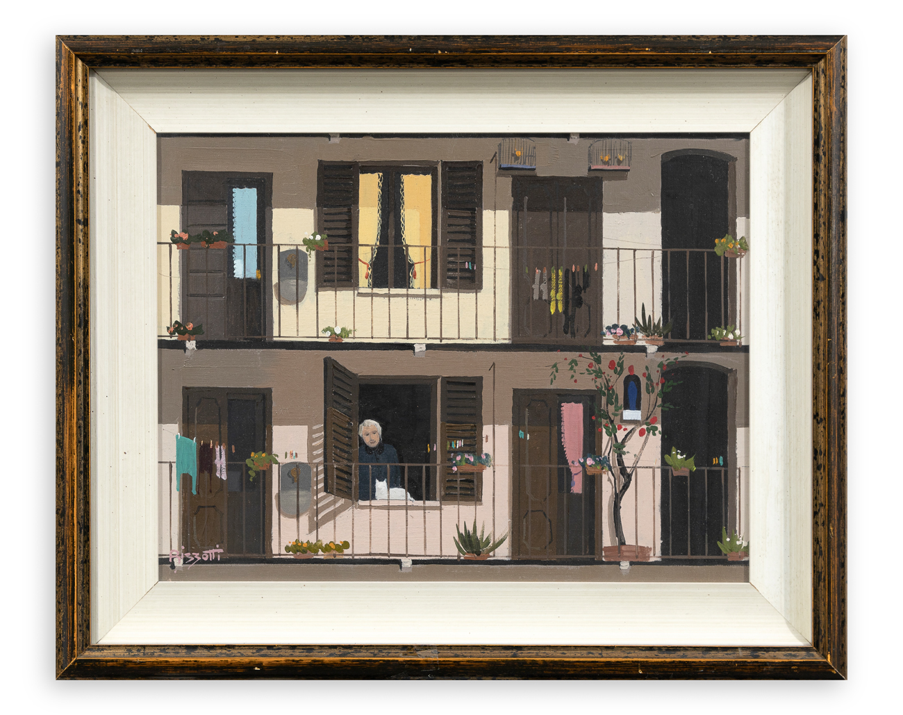 LOREDANO RIZZOTTI (1947) - La ringhiera, 1985