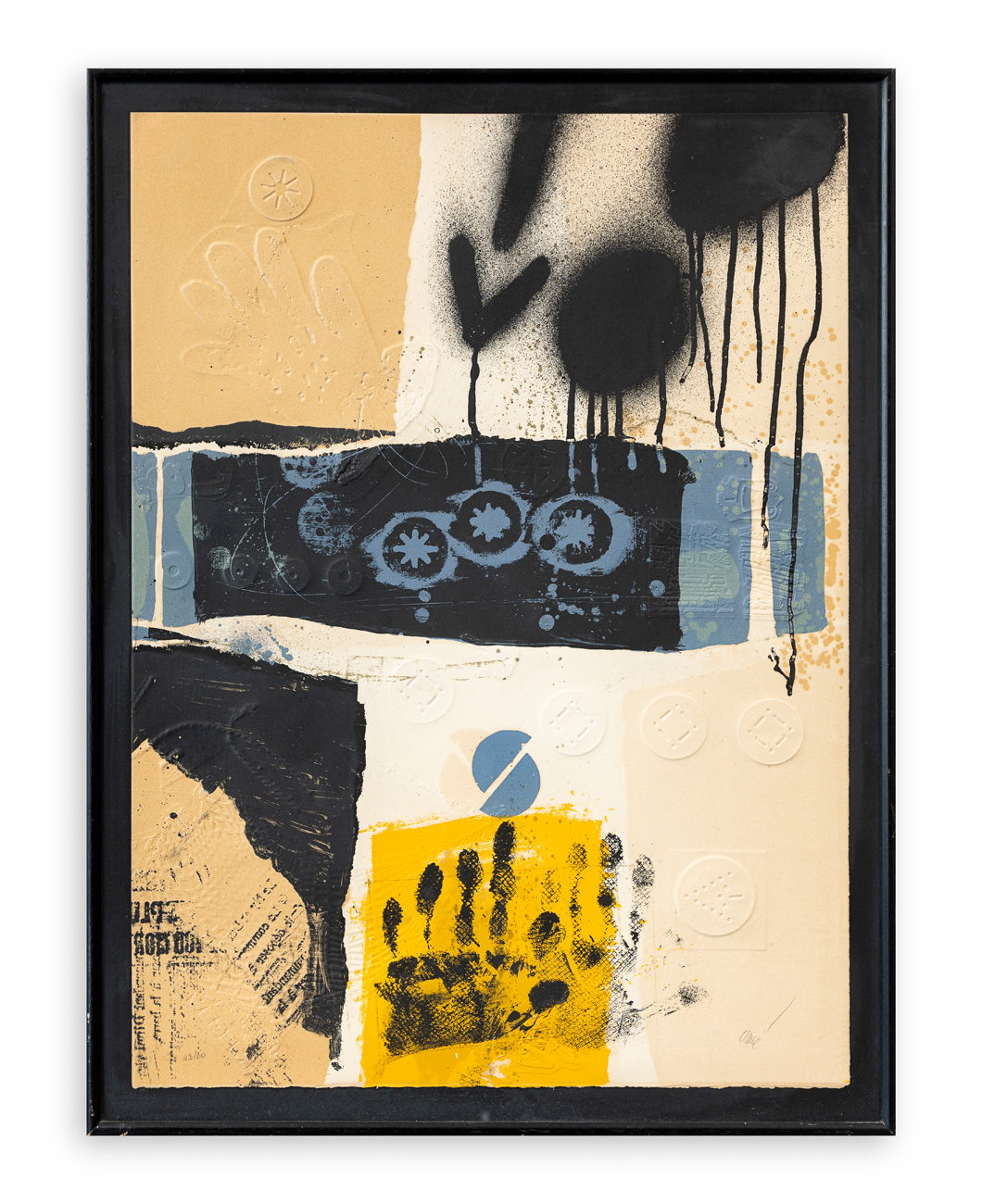 ANTONI CLAVÉ (1913-2005) - Affiche avant la lettre pour une exposition à la Galerie Sapone, 1975