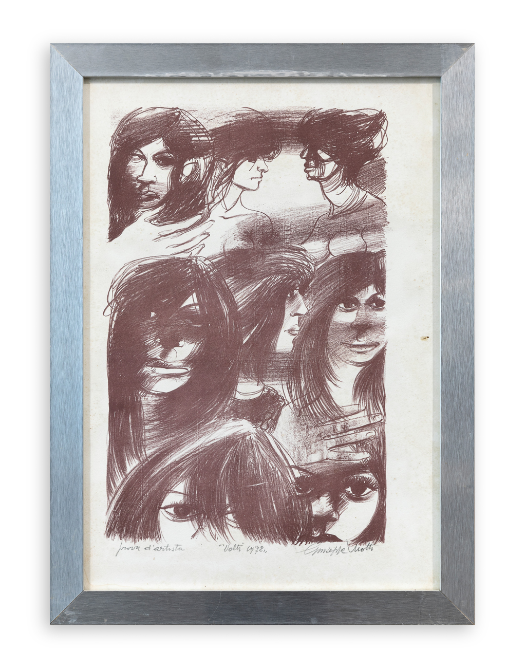 GIUSEPPE MOTTI (1908-1988) - Volti, 1972
