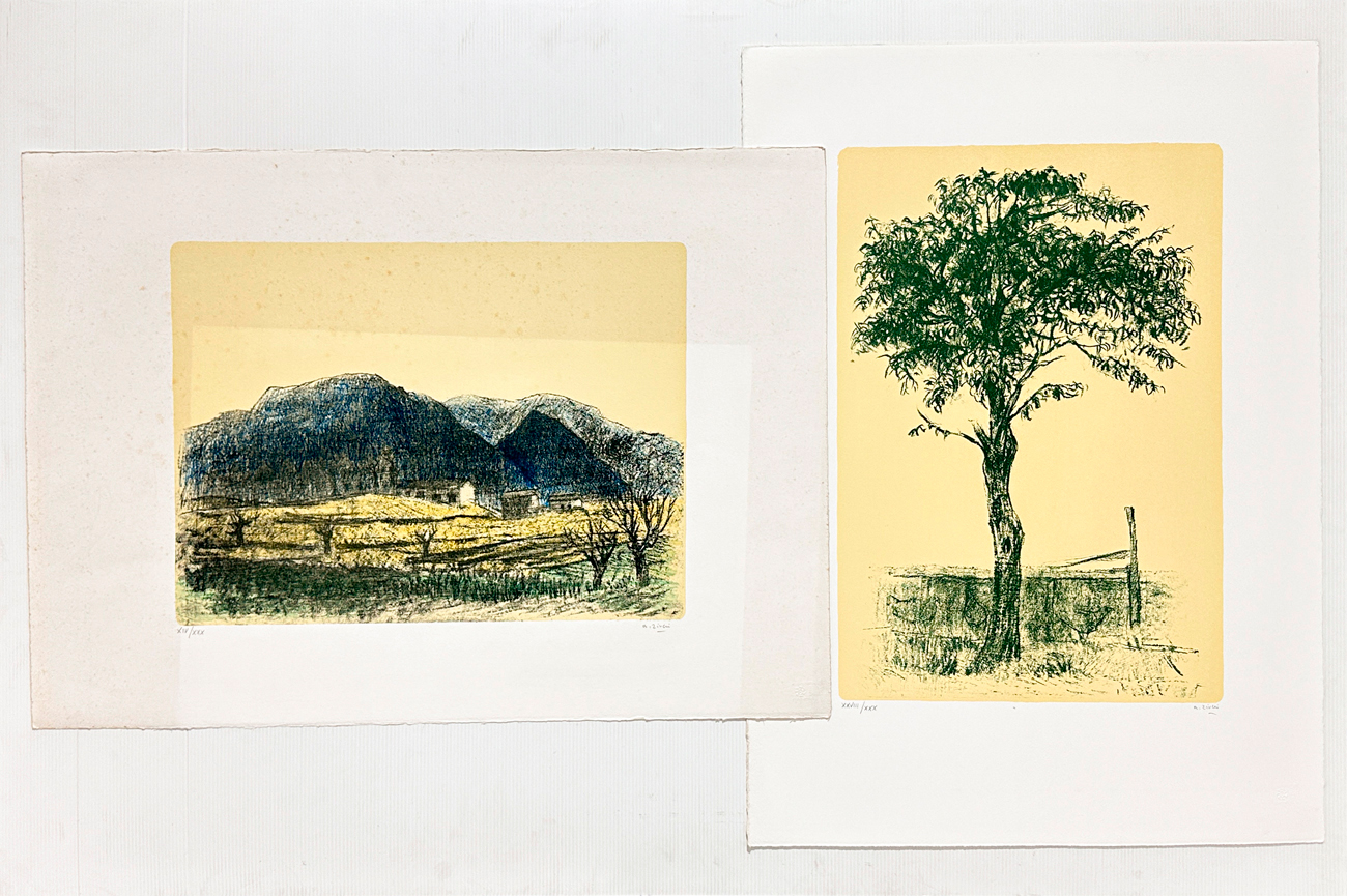ALBERTO ZIVERI (1908-1990) - Lotto unico composto da 2 litografie