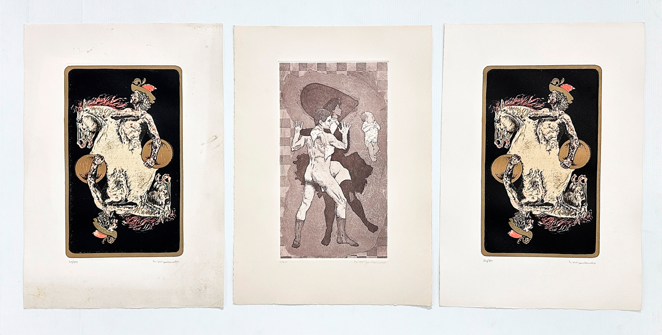 GIUSEPPE (BEPPE) MADAUDO (1950) - Lotto unico composto da 3 acqueforti