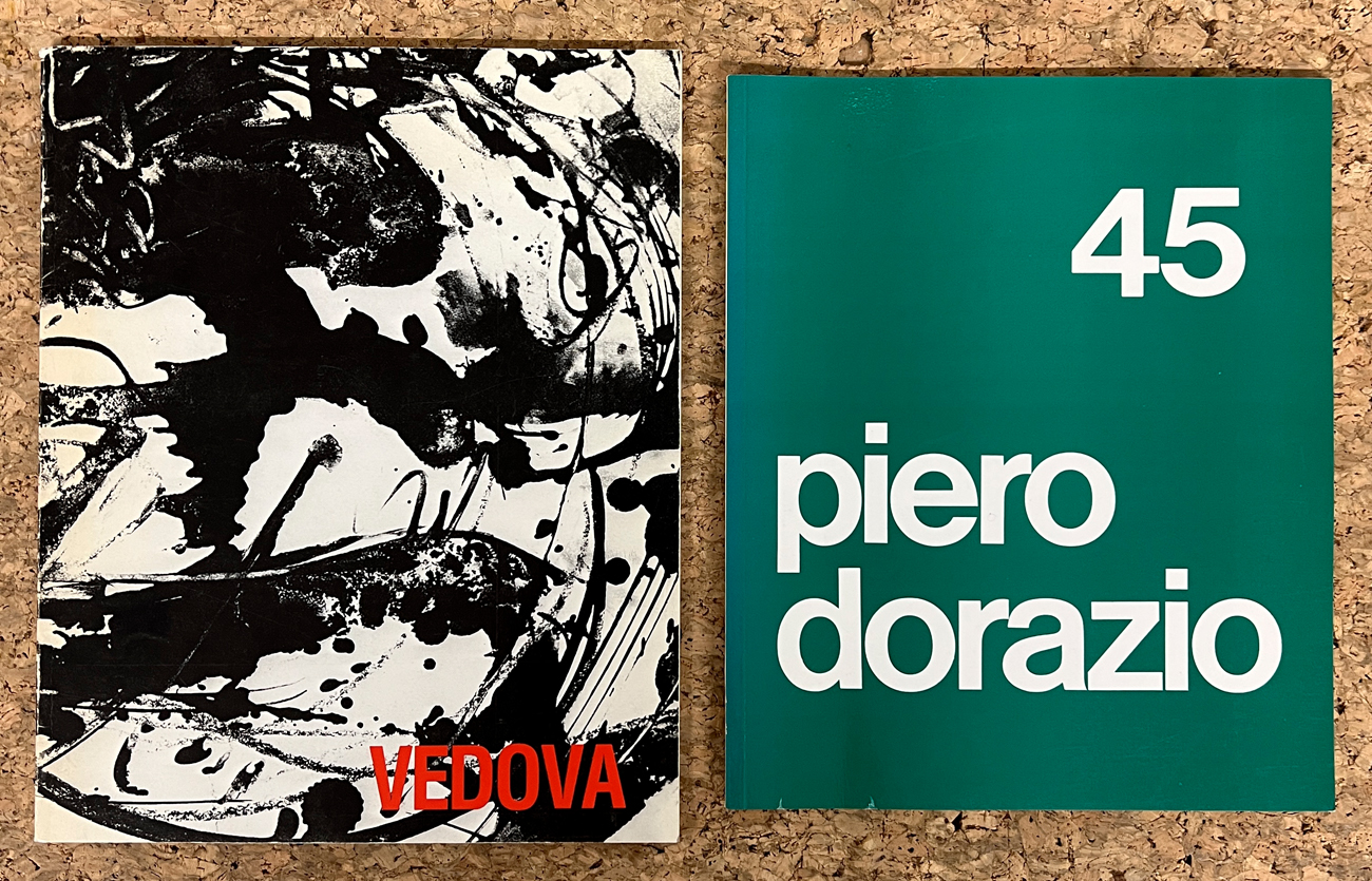 PIERO DORAZIO E EMILIO VEDOVA - Lotto unico di 2 cataloghi