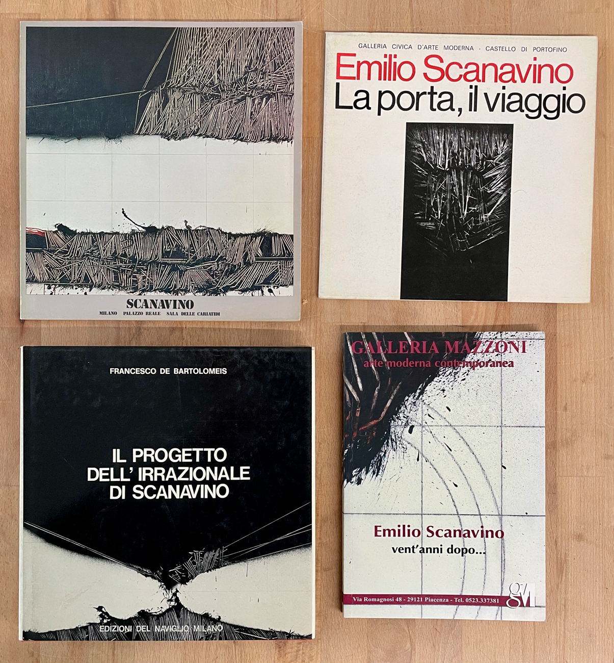 EMILIO SCANAVINO - Lotto unico di 4 cataloghi